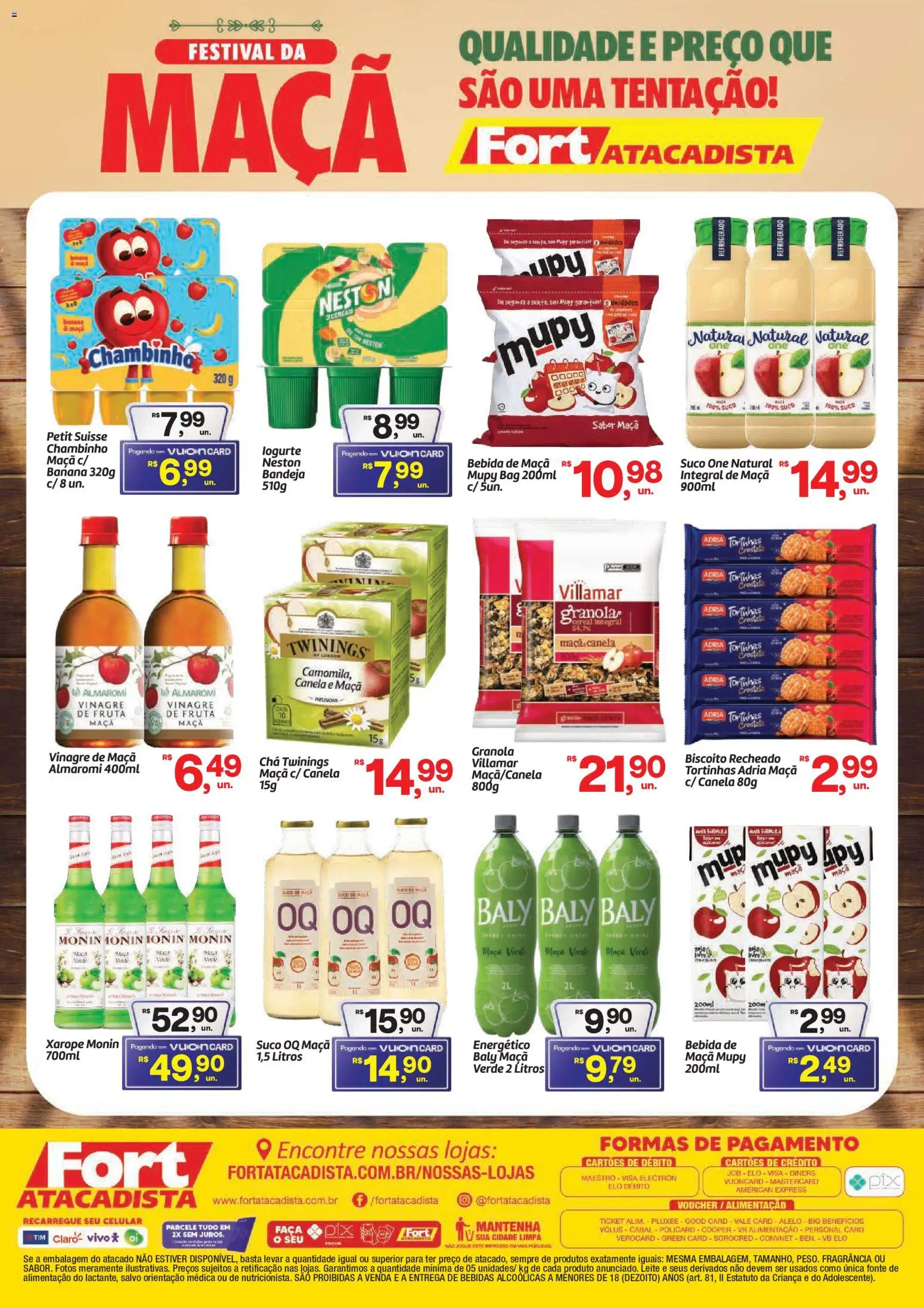 Fort Atacadista Folheto - válido de 18.05.2026 | Página: 2 | Produtos: Leite, Chá, Xarope, Granola