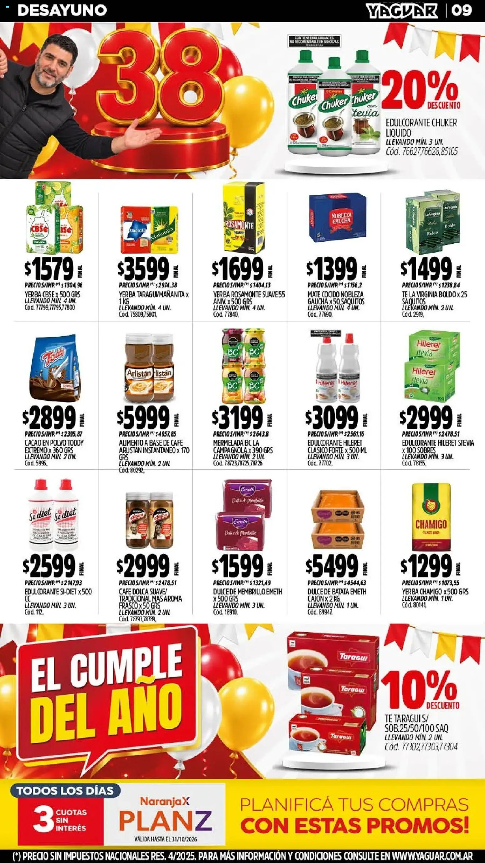 Yaguar - Oferta Semanal Mendoza │ válido desde el 19/10/2026 | Página: 11