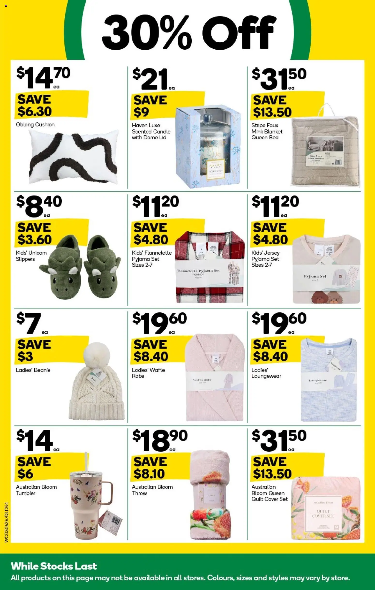 Woolworths catalogue - valid from 03.06.2026 | Page: 34 | Products: Cushion, Jersey, Slippers, Blanket