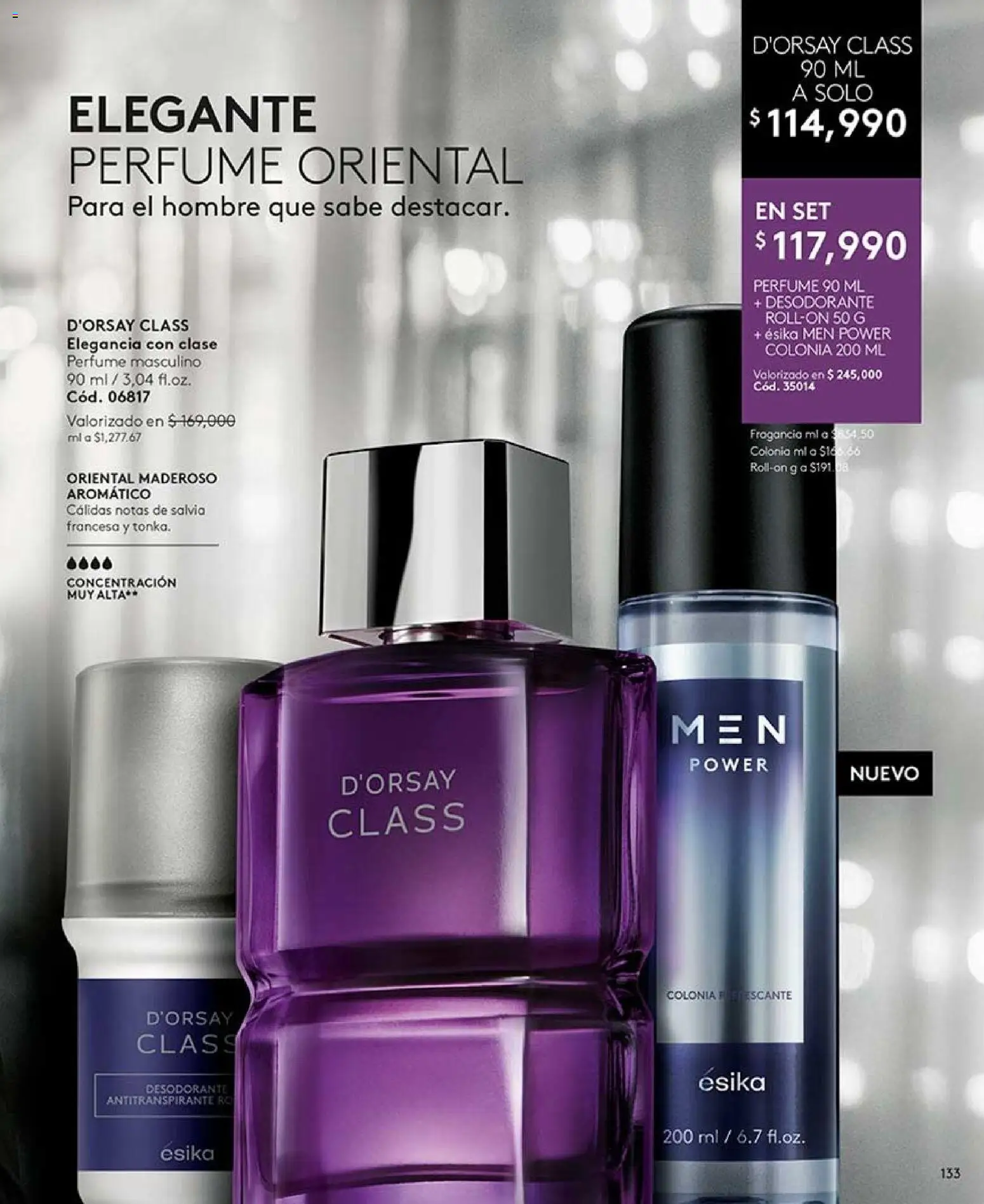 Ésika revista - valida desde el 07/08/2026 | Página: 133 | Productos: Perfume, Fragancia, Desodorante, Antitranspirante