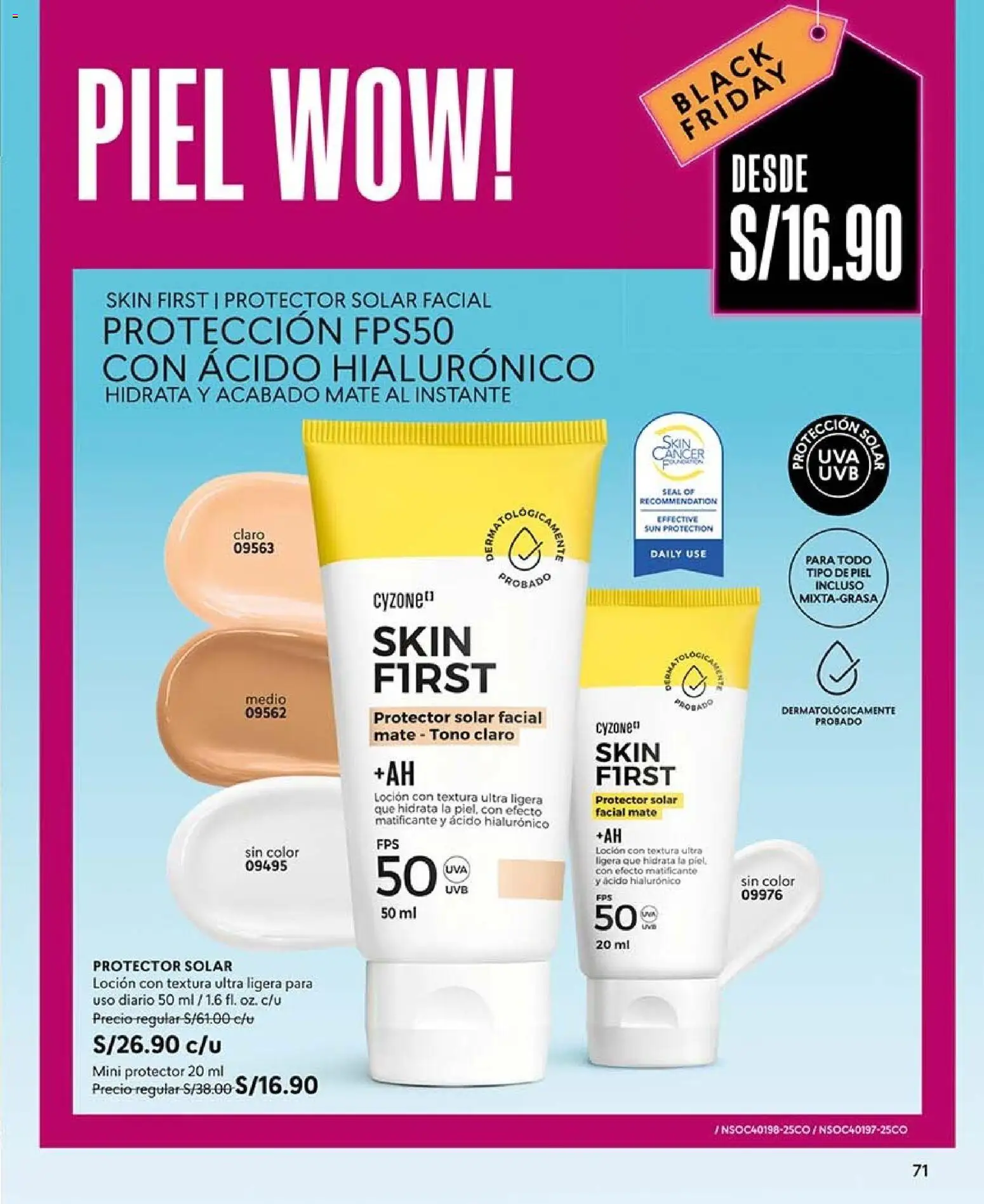 Catálogo CyZone válido desde 03/10/2026 | Página: 71 | Productos: Protector solar