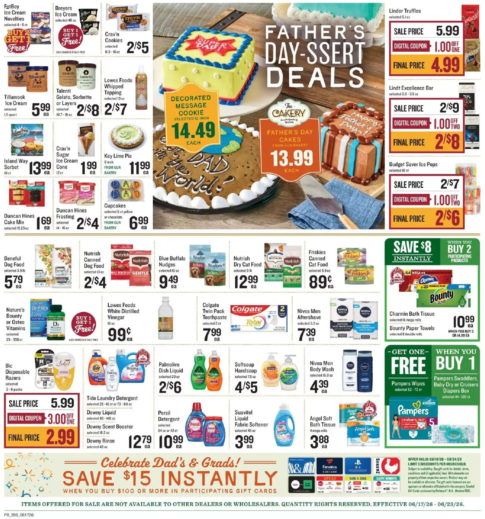 Lowes Foods Grand Opening - valid from 17.06.2026 | Page: 12 | Products: Chocolate, Fabric softener, Cream, Sugar