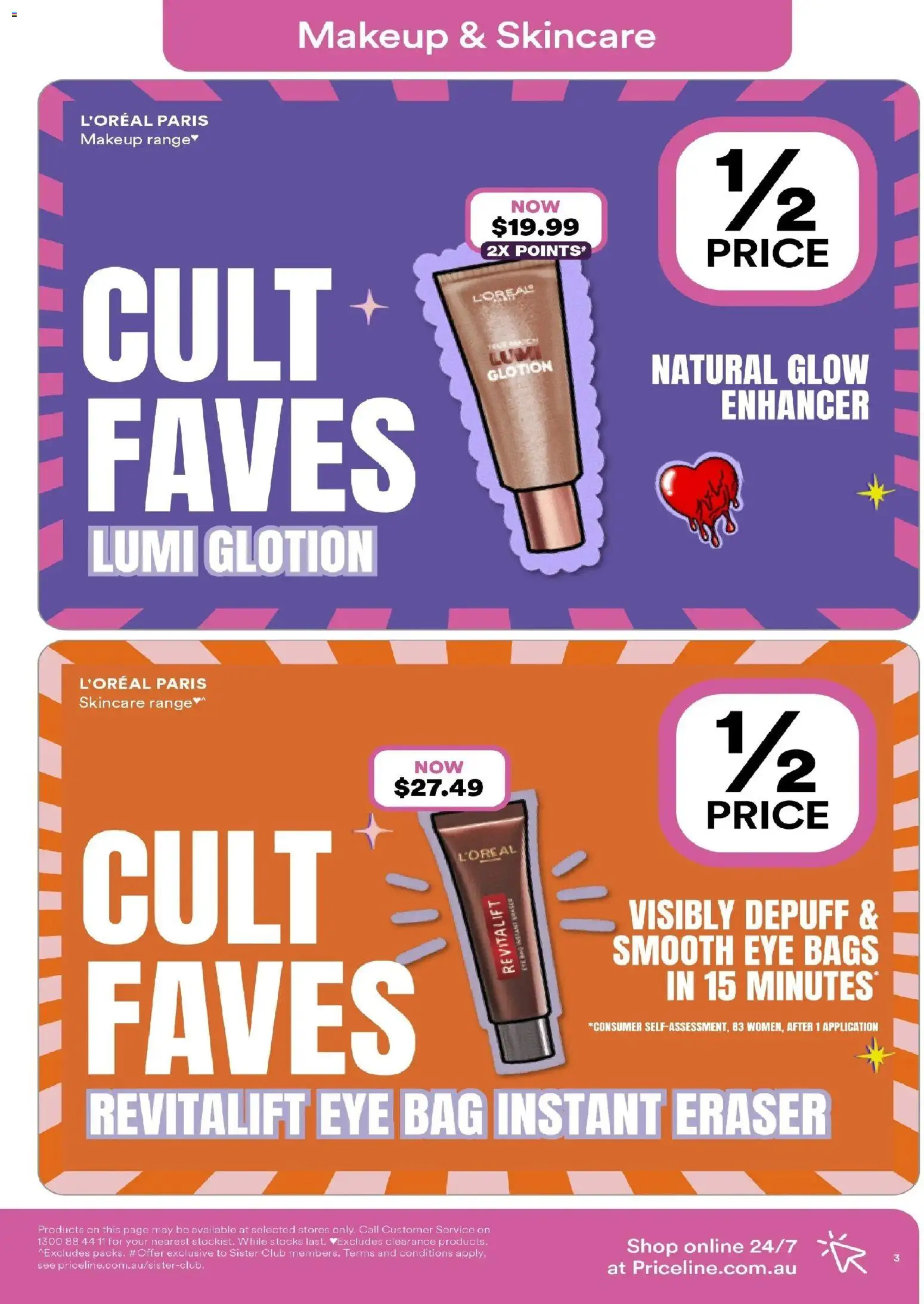 Priceline Pharmacy catalogue - valid from 19.02.2026 | Page: 3 | Products: Makeup, Bag
