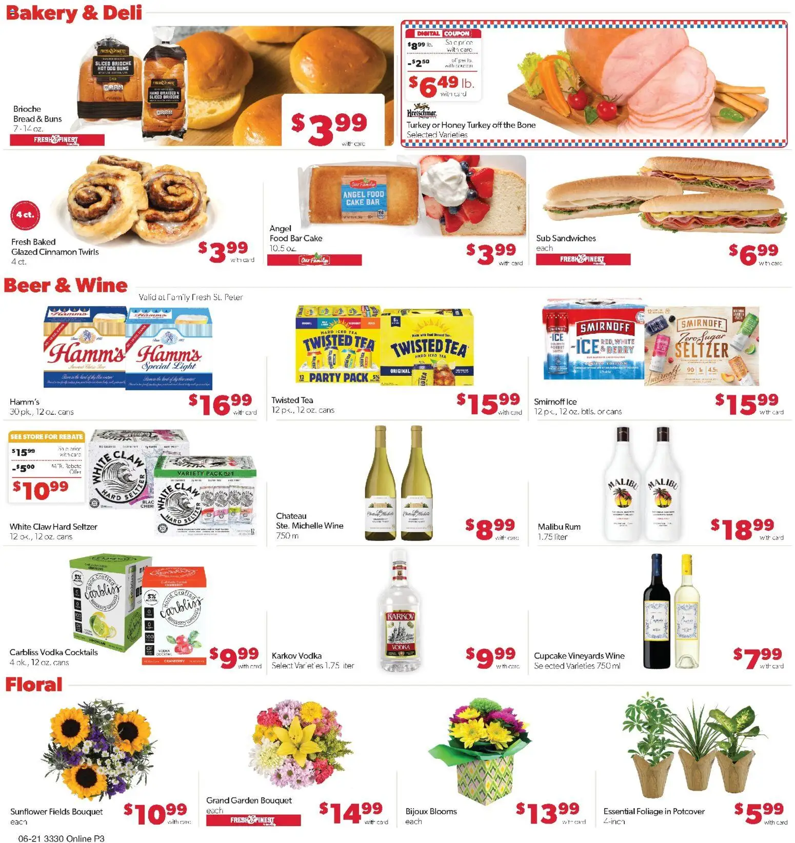 Family Fare Weekly Ad - MN - valid from 06/21/2026 | Page: 7 | Products: Bread, Vodka, Sugar, Angel Food Cake