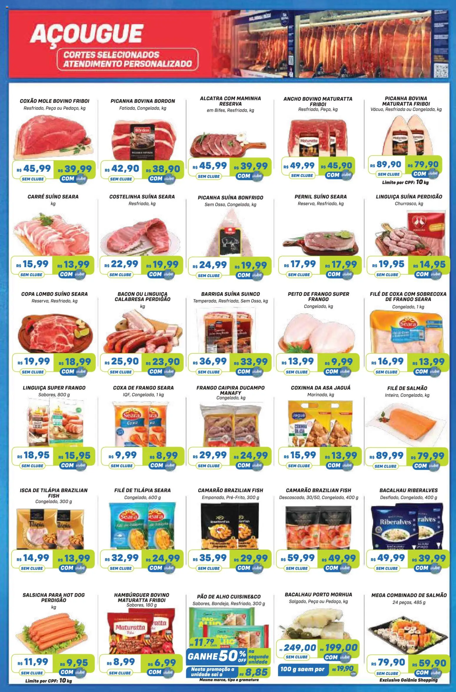 Prezunic Folheto - válido de 10/09/2026 | Página: 3 | Produtos: Alho, Filé de salmão, Picanha, Barriga suína