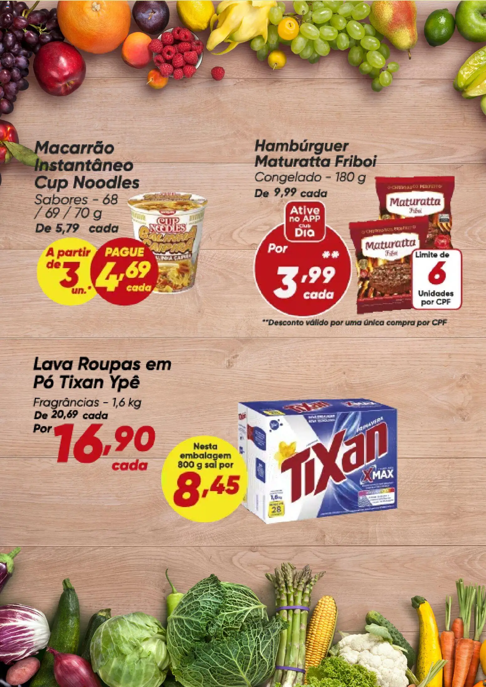 Dia Folheto - válido de 27/08/2026 | Página: 2 | Produtos: Pó, Roupas, Hambúrguer, Sal