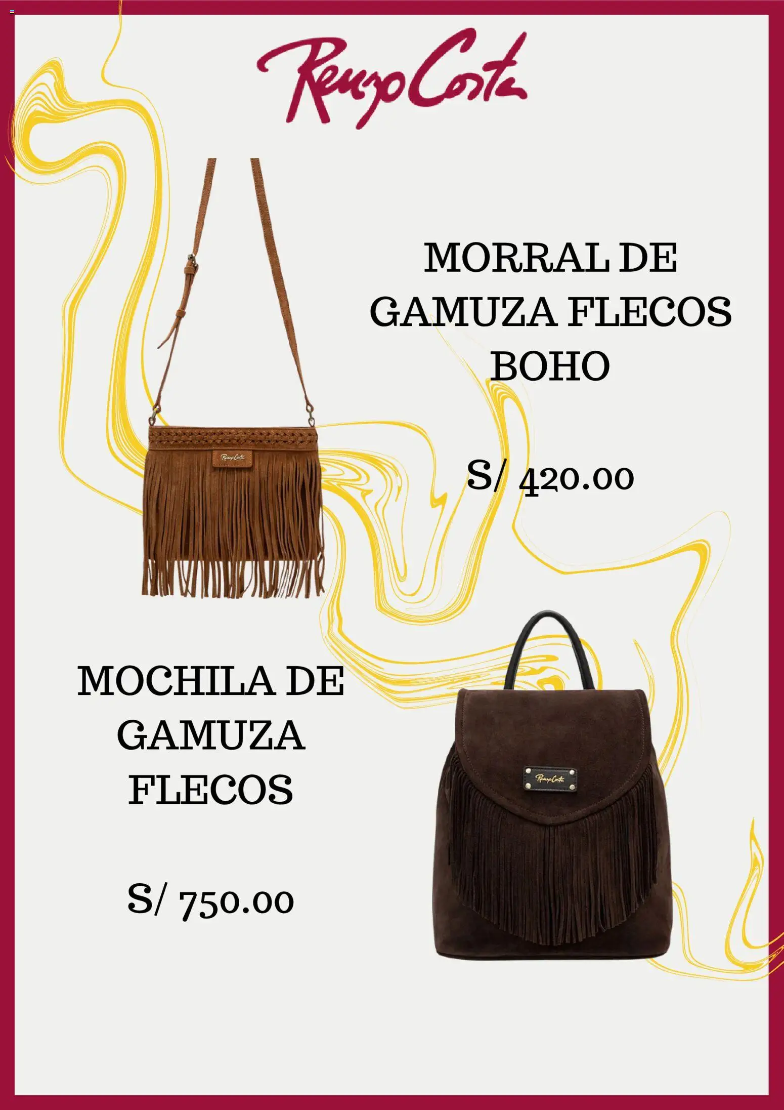 Catálogo Renzo Costa válido desde 20/07/2026 | Página: 4 | Productos: Mochila