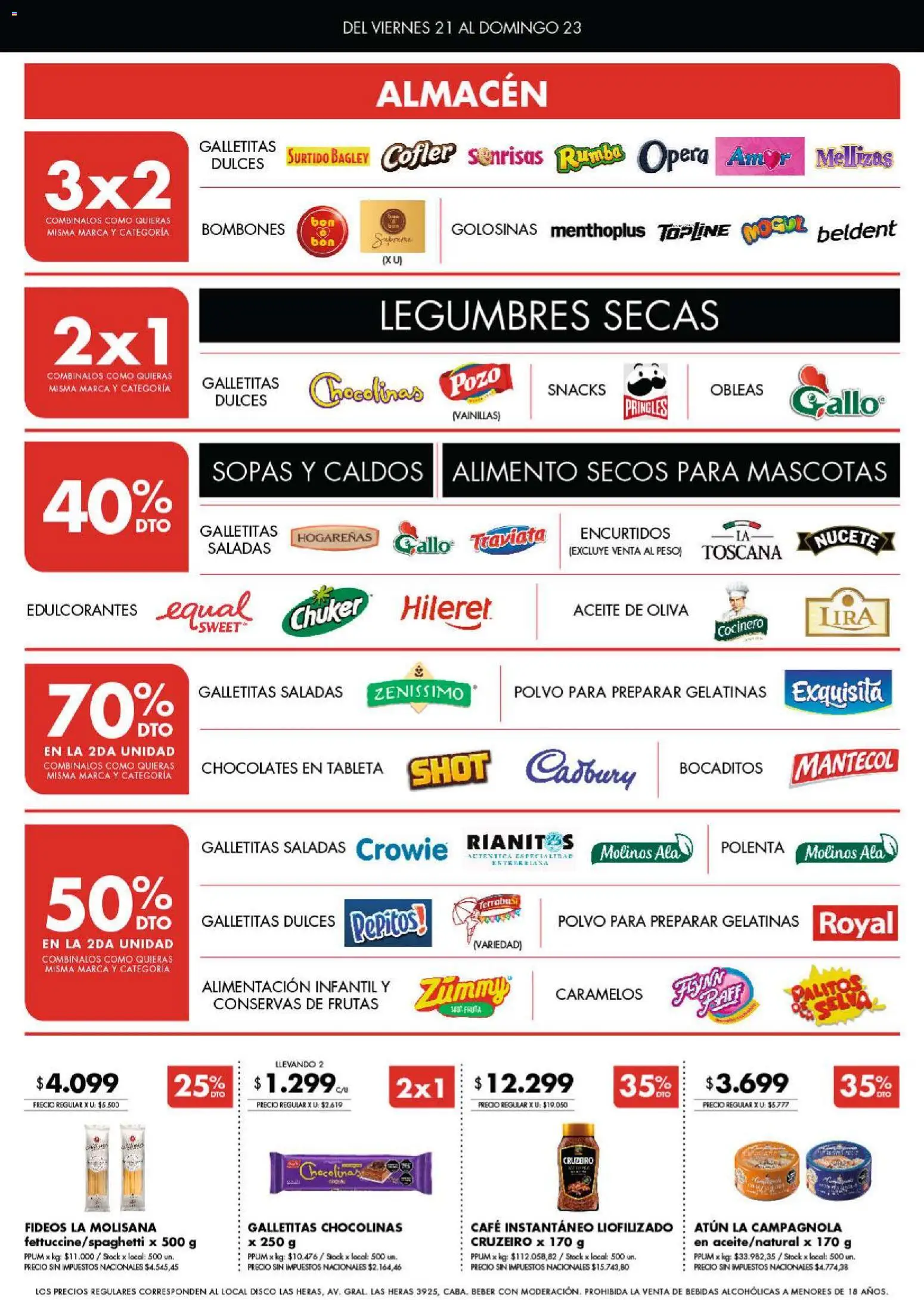 Disco - Ofertas | Córdoba │ válido desde el 20/08/2026 | Página: 2 | Productos: Peso, Legumbres, Aceite, Polenta