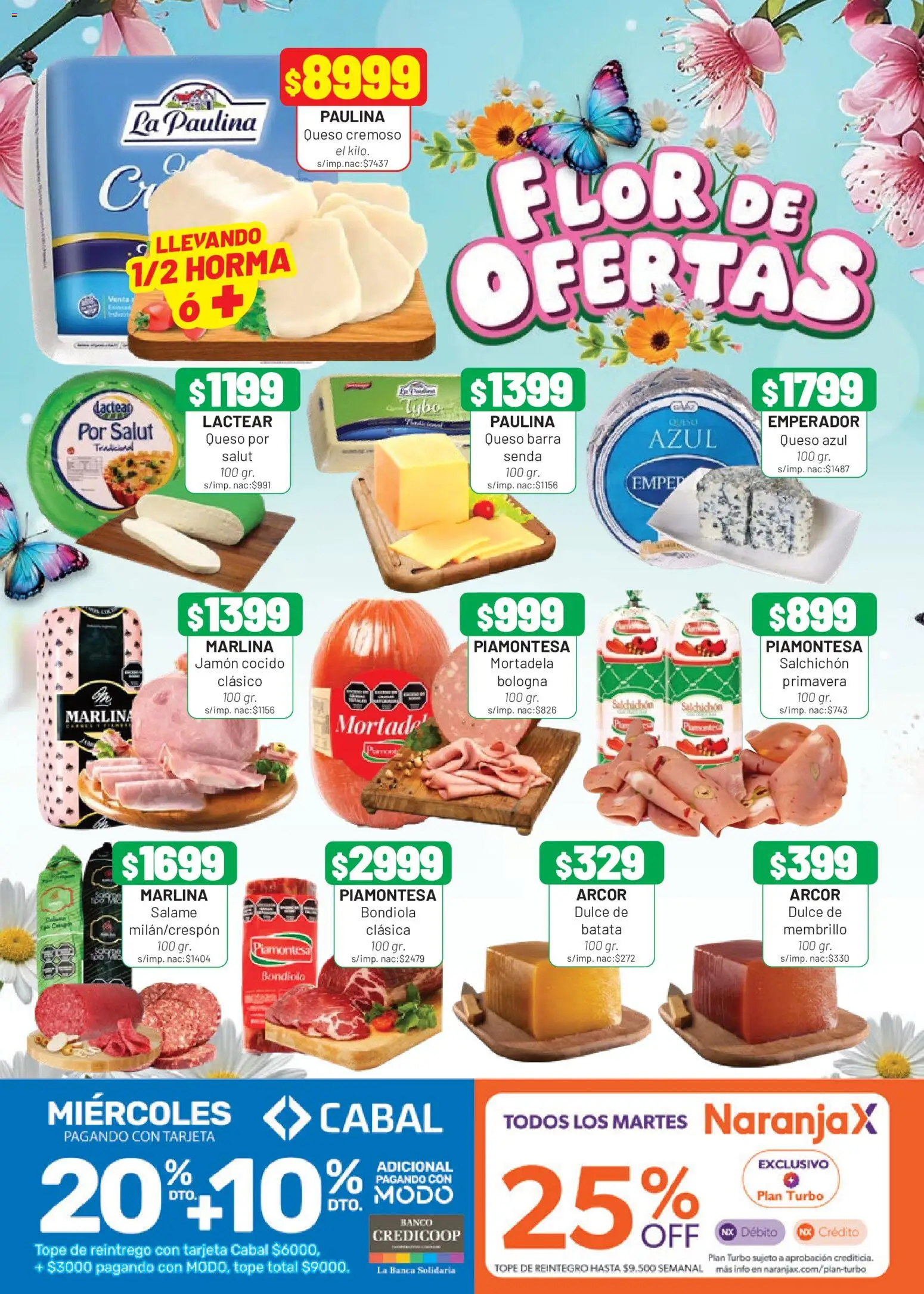 Almacor catálogo │ válido desde el 24/09/2026 | Página: 4 | Productos: Queso azul, Dulce, Queso, Jamón