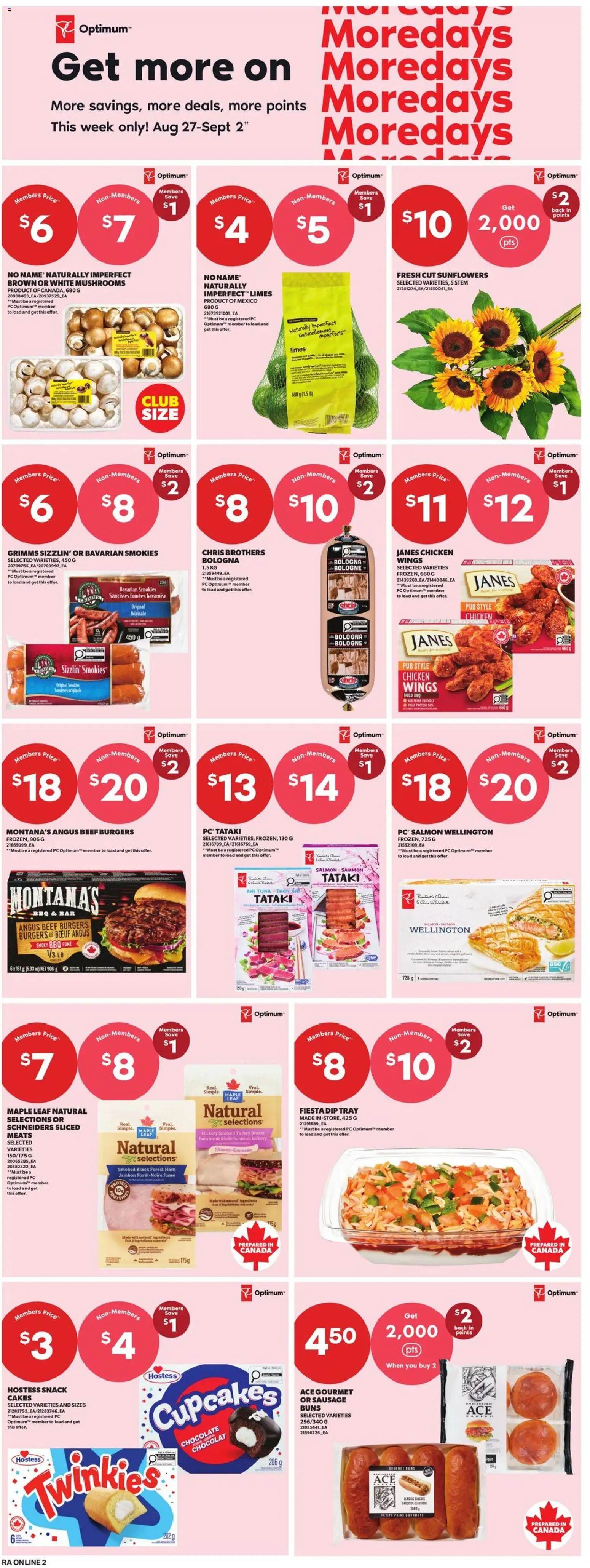 Atlantic Superstore flyer valid from Aug 27, 2026 | Page: 9 | Products: Turkey, Sausage, Chocolate, Protein