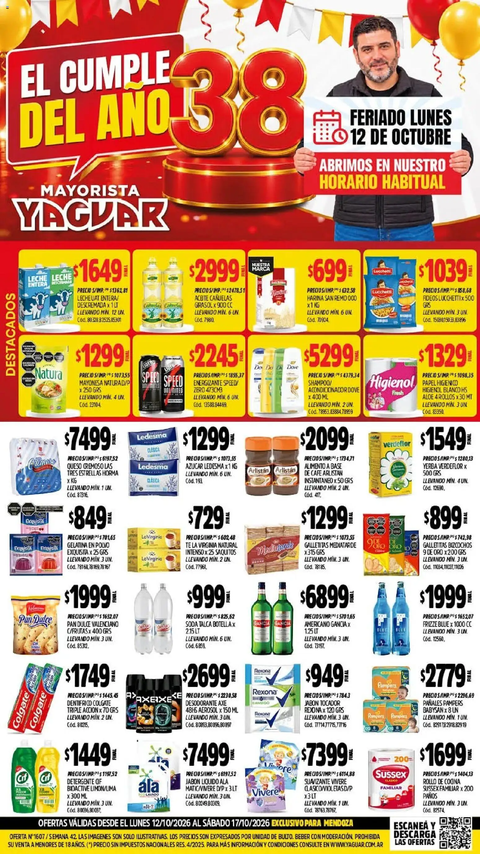 Yaguar - Oferta Semanal Mendoza │ válido desde el 12/10/2026 | Página: 1