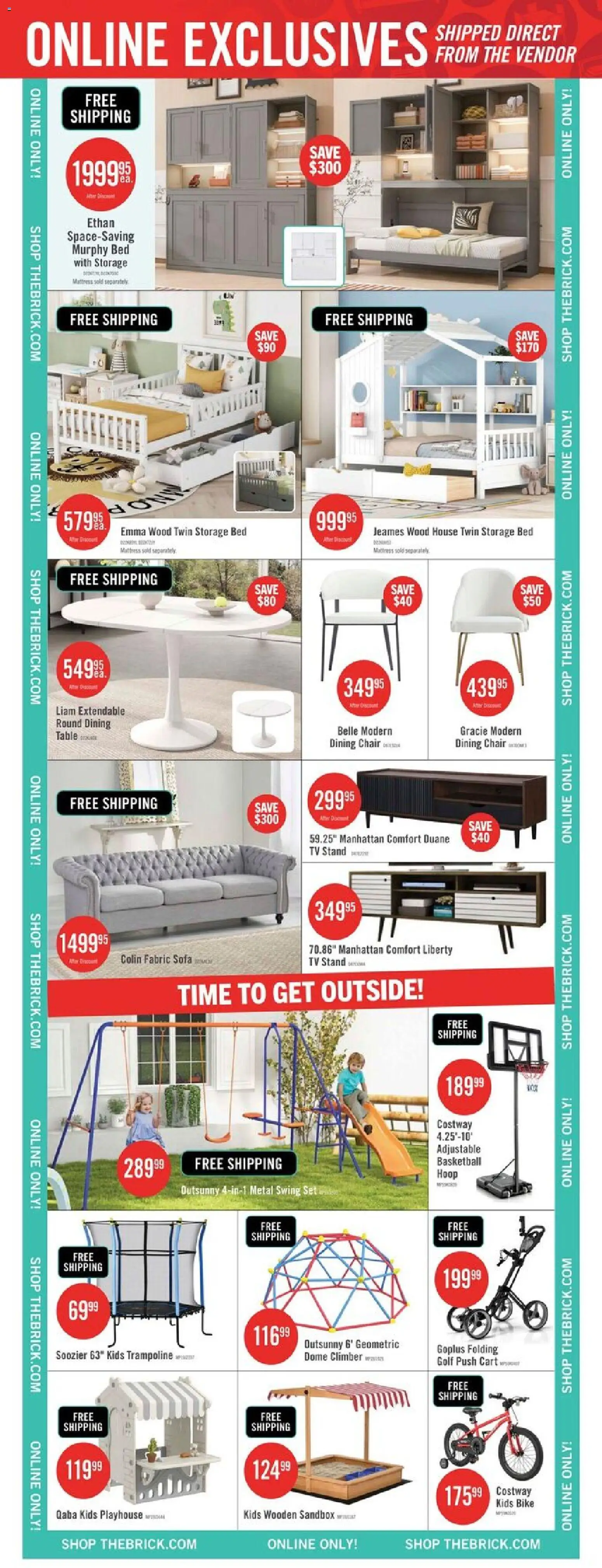 The Brick flyer valid from 17.04.2026 | Page: 15 | Products: Tv, Sofa, Table, Chair