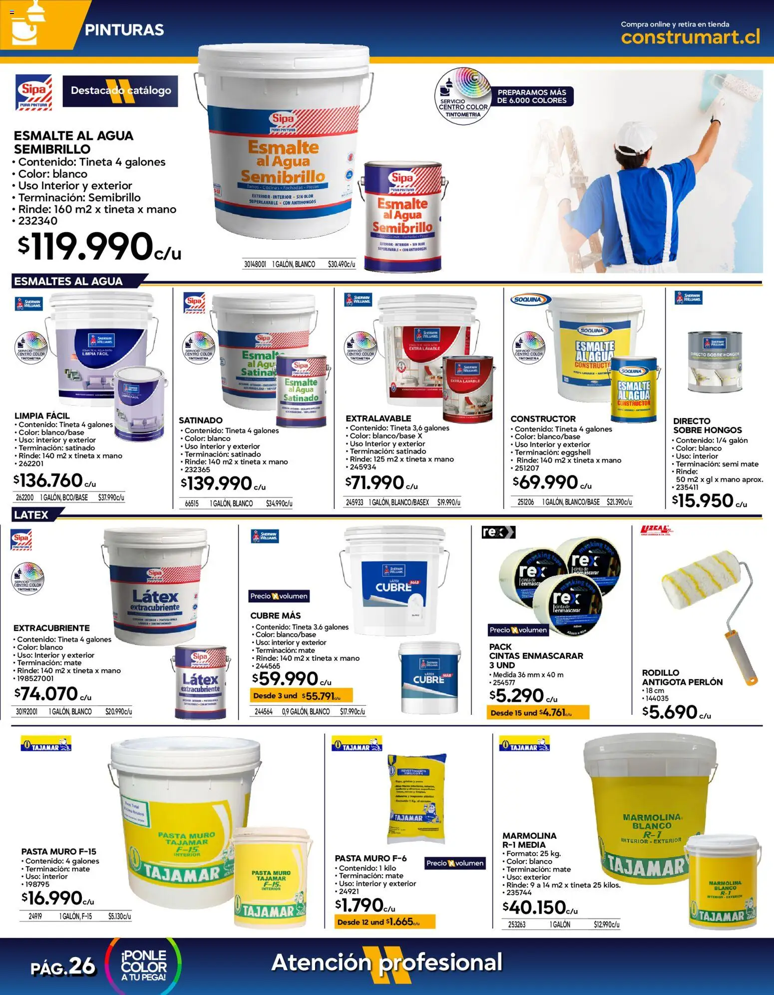 Construmart Ofertas │ válido desde el 31.07.2026 | Página: 24 | Productos: Hongos, Cinta, Pintura, Pasta