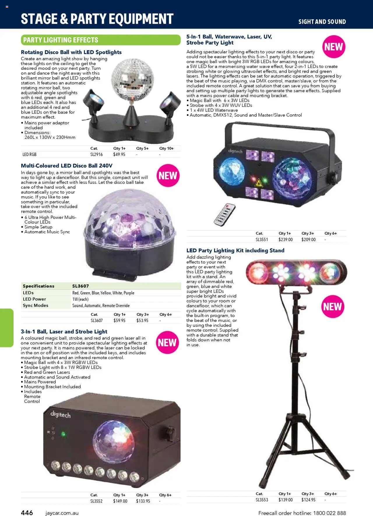 Jaycar catalogue - valid from 09/07/2025 | Page: 446 | Products: Light, Water, Cable, Remote control