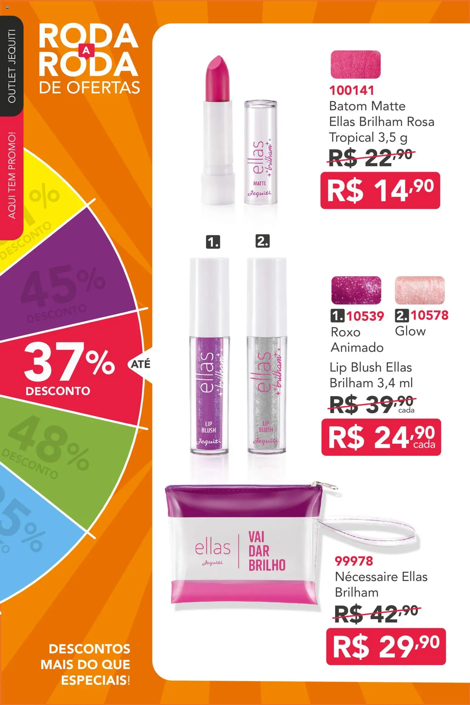 Jequiti Folheto - válido de 14/07/2026 | Página: 72 | Produtos: Blush, Batom, Necessaire