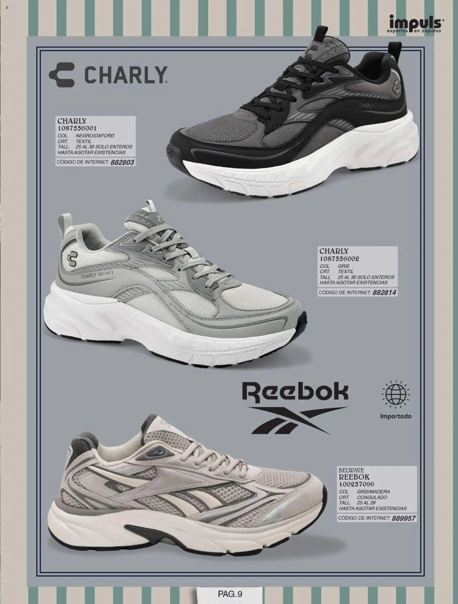 Nuevas ofertas de Impuls válidas en toda la República Mexicana desde el 01/07/2026. ¡Encuentra las mejores ofertas en Impuls catálogo Caballero! | Página: 11 | Productos: Zapatos