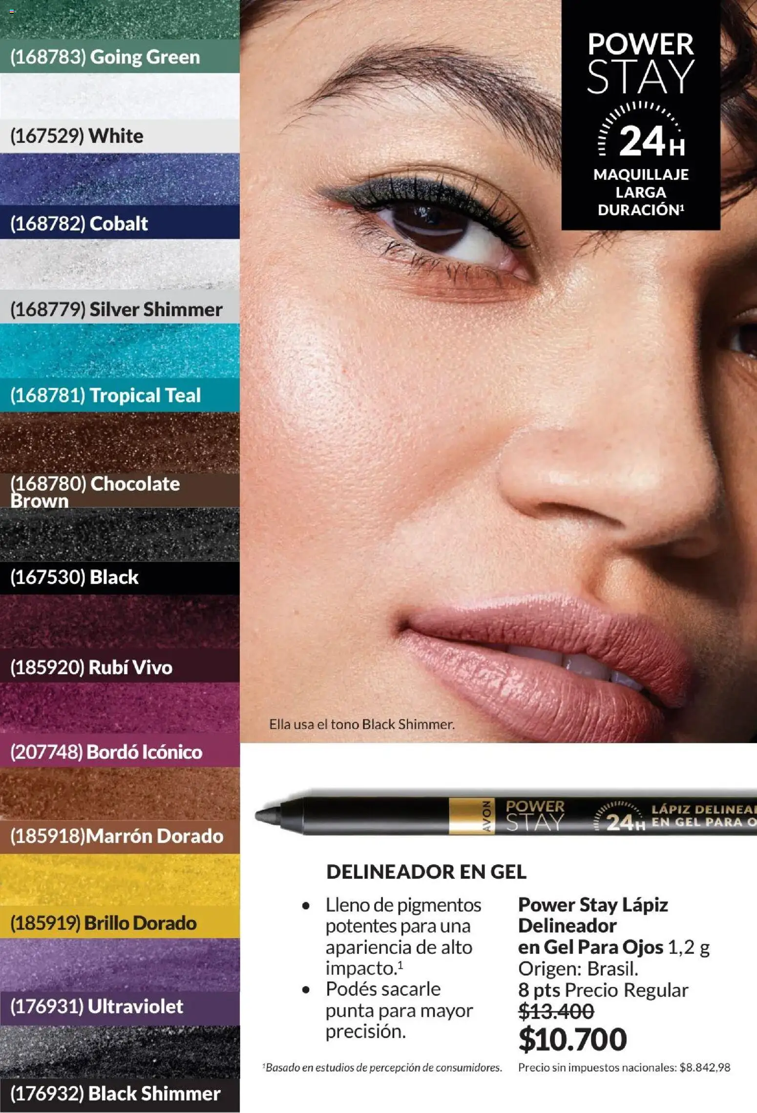 Catálogo AVON Campaña 4/2026 │ válido desde el 01/04/2026 | Página: 33 | Productos: Maquillaje, Delineador, Brillo, Chocolate