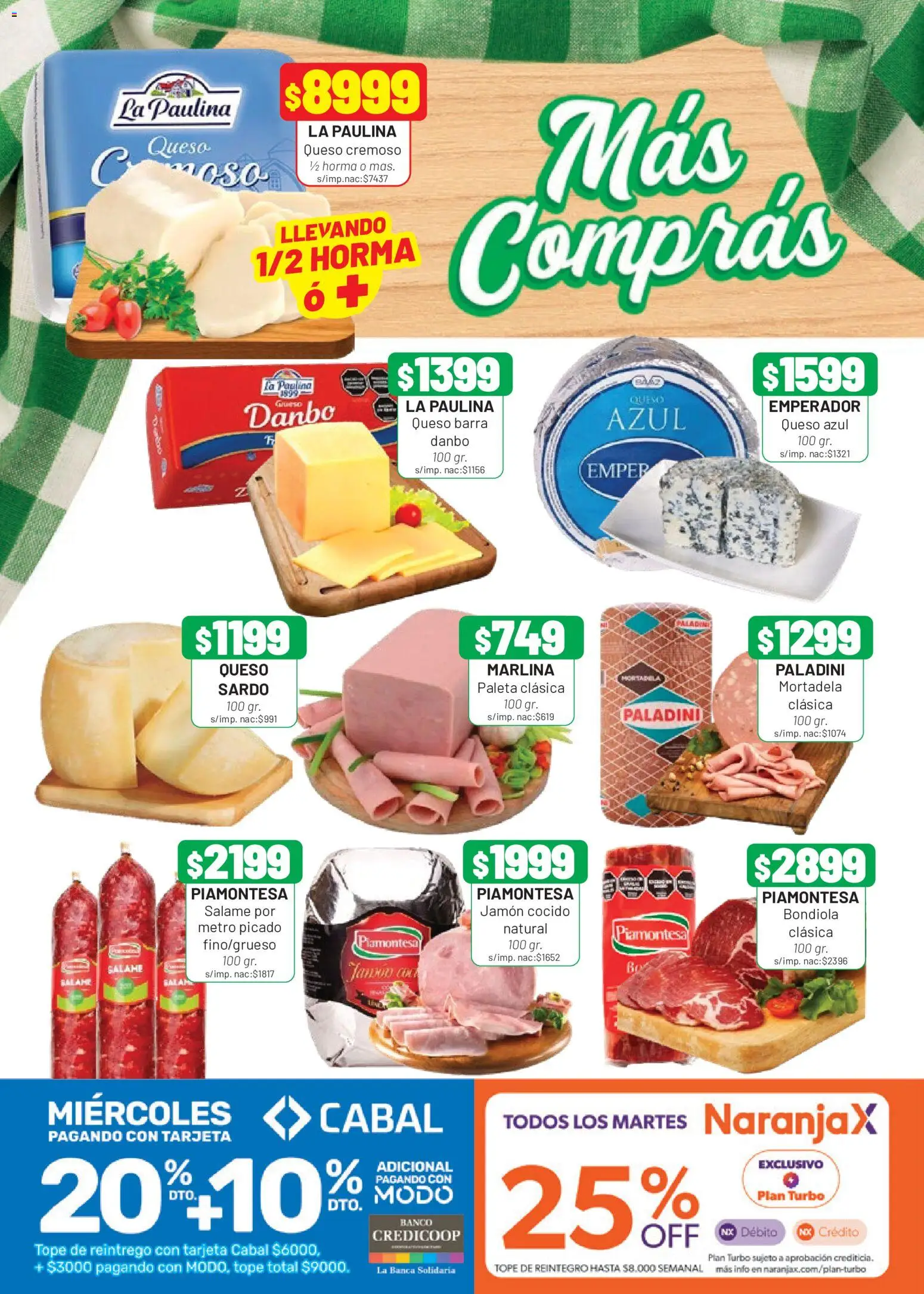 Almacor catálogo │ válido desde el 28.05.2026 | Página: 4 | Productos: Jamón cocido, Paleta, Queso, Salame