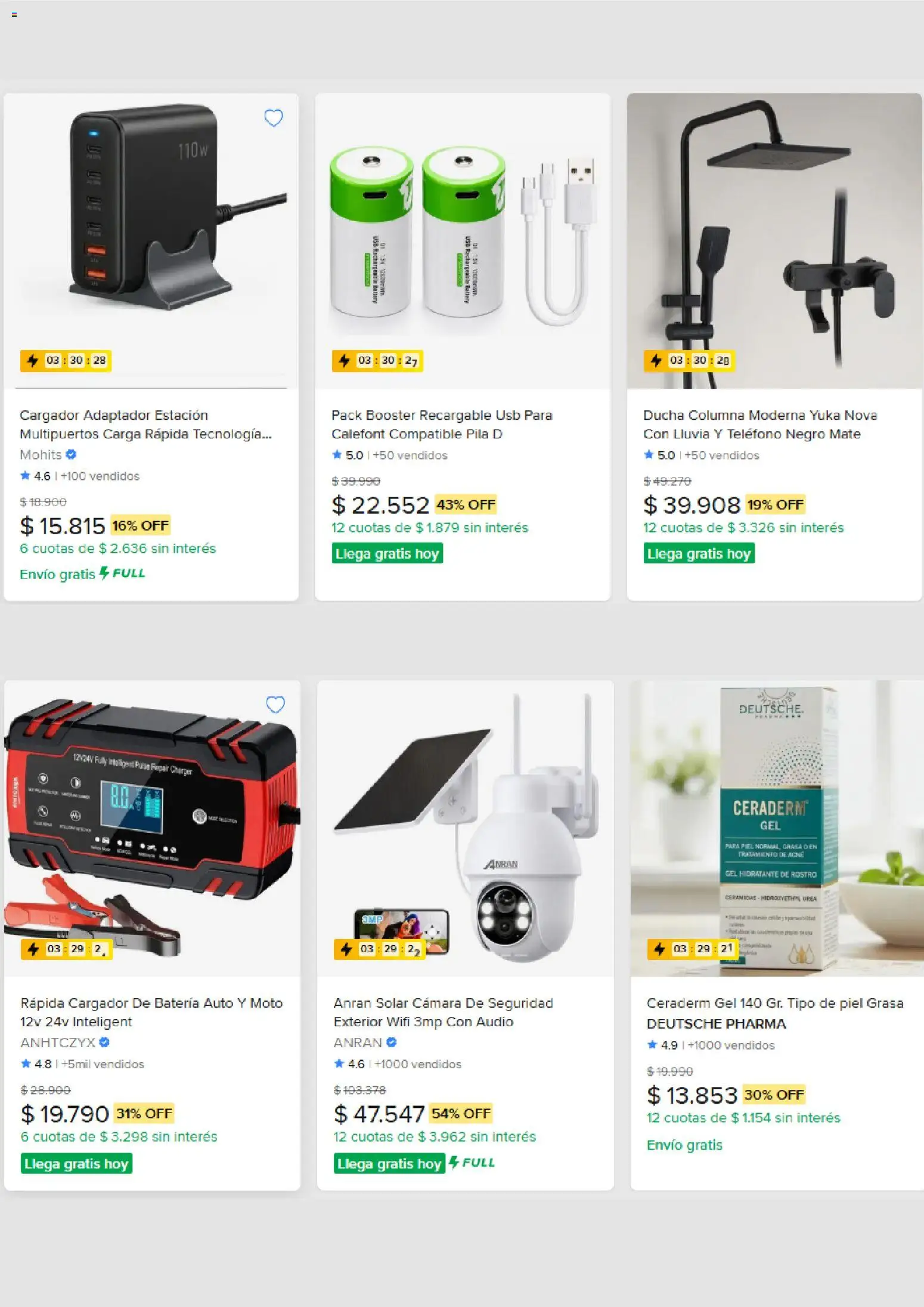 Mercado Libre Ofertas │ válido desde el 22.09.2026 | Página: 4 | Productos: Audio, Adaptador, Usb, Batería