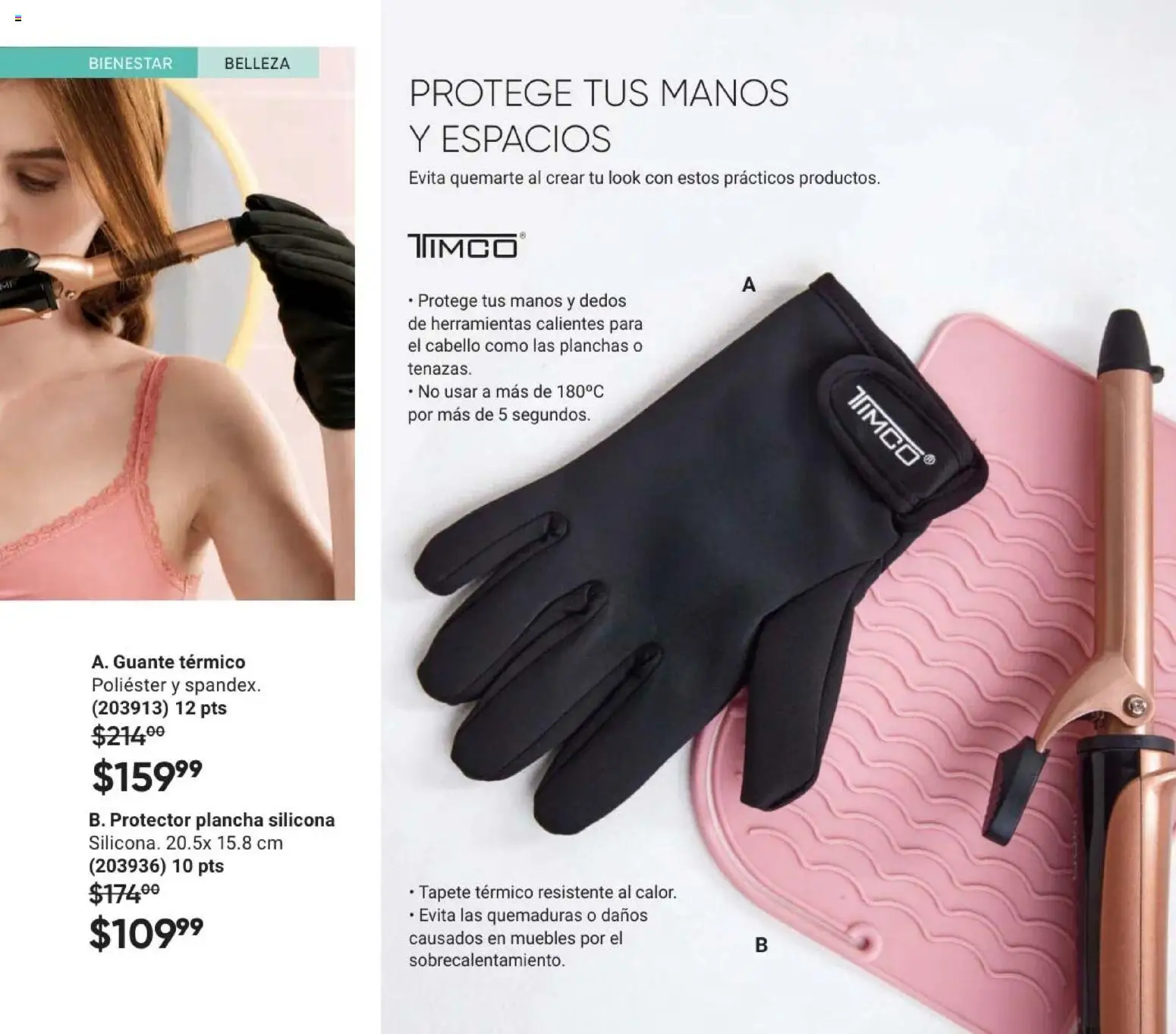 Nuevas ofertas de AVON válidas en toda la República Mexicana desde el 08.05.2026. ¡Encuentra las mejores ofertas en AVON Casa & Estilo 8 2026! | Página: 132 | Productos: Plancha, Tapete, Guante