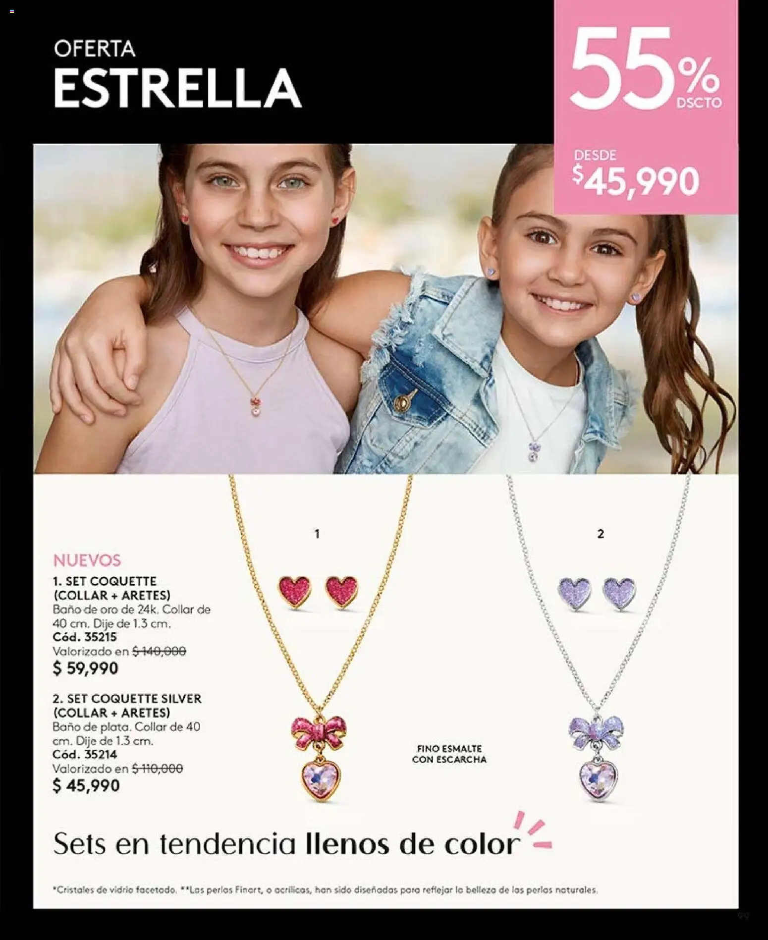 Ésika revista - valida desde el 07/08/2026 | Página: 99 | Productos: Aretes, Baño, Collar, Dije