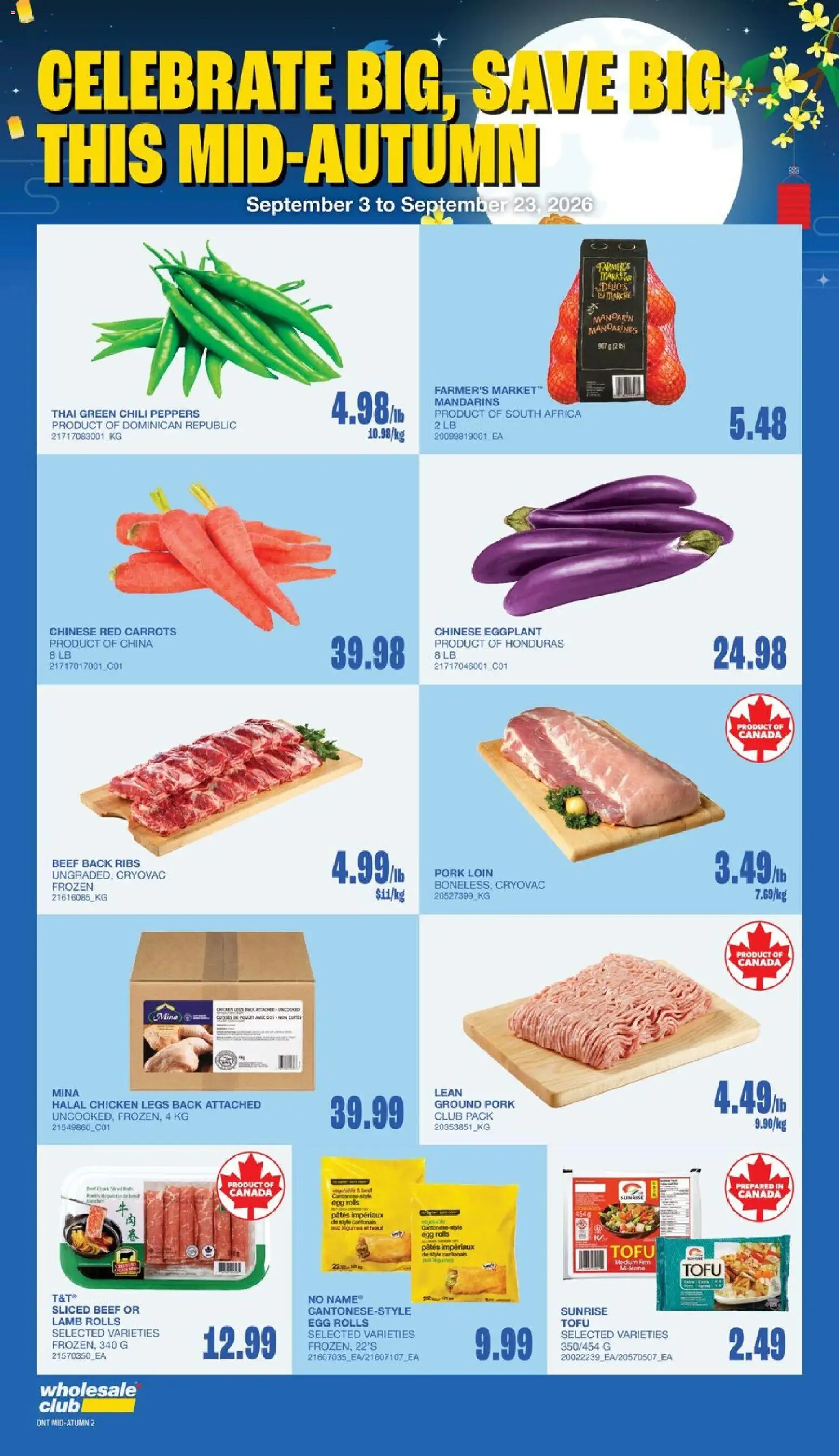 Wholesale Club flyer valid from Sep 10, 2026 | Page: 10 | Products: Beef, Lamb, Chili, Pork