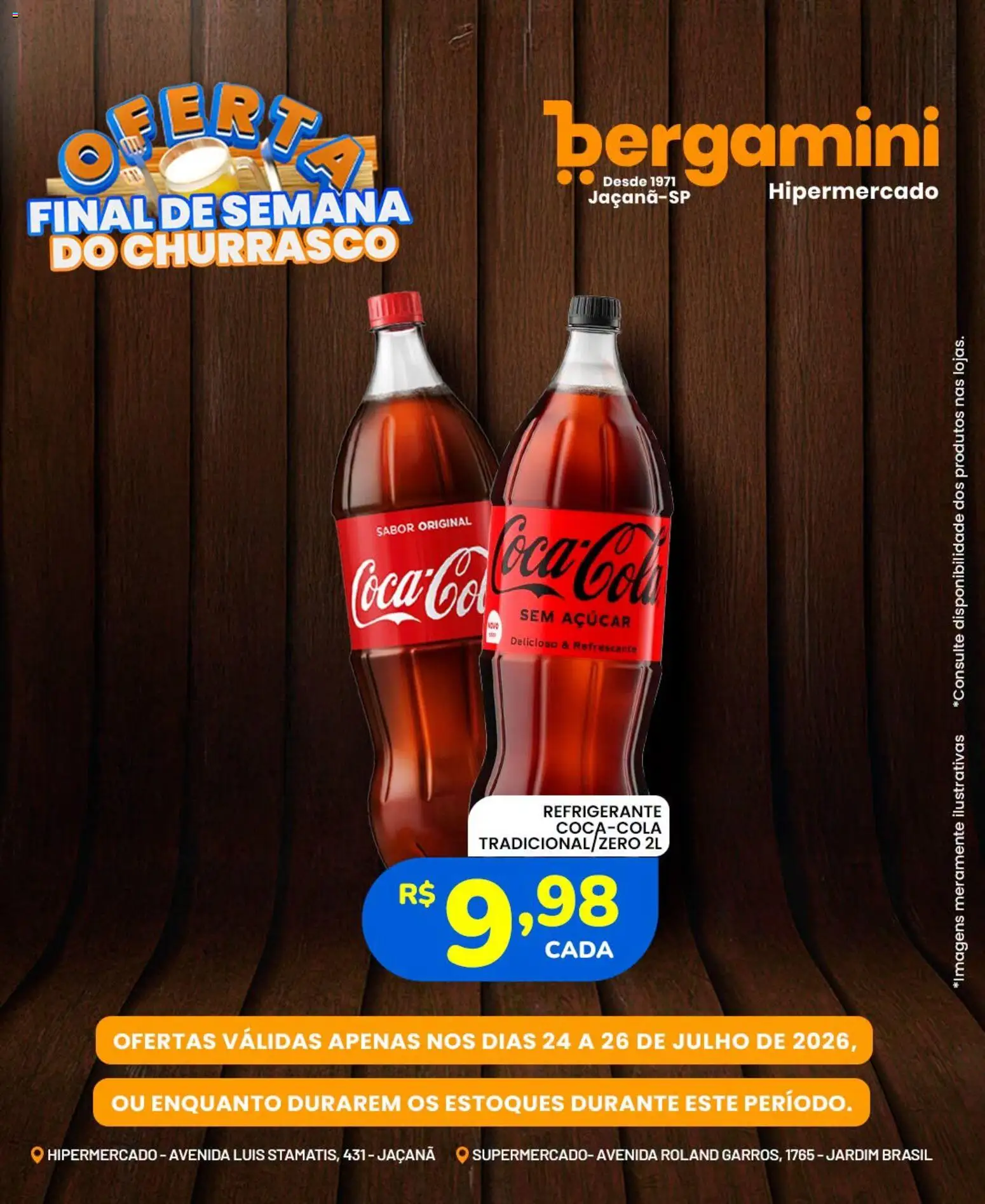 Supermercado Bergamini Folheto - válido de 24/07/2026 | Página: 12 | Produtos: Açúcar, Refrigerante