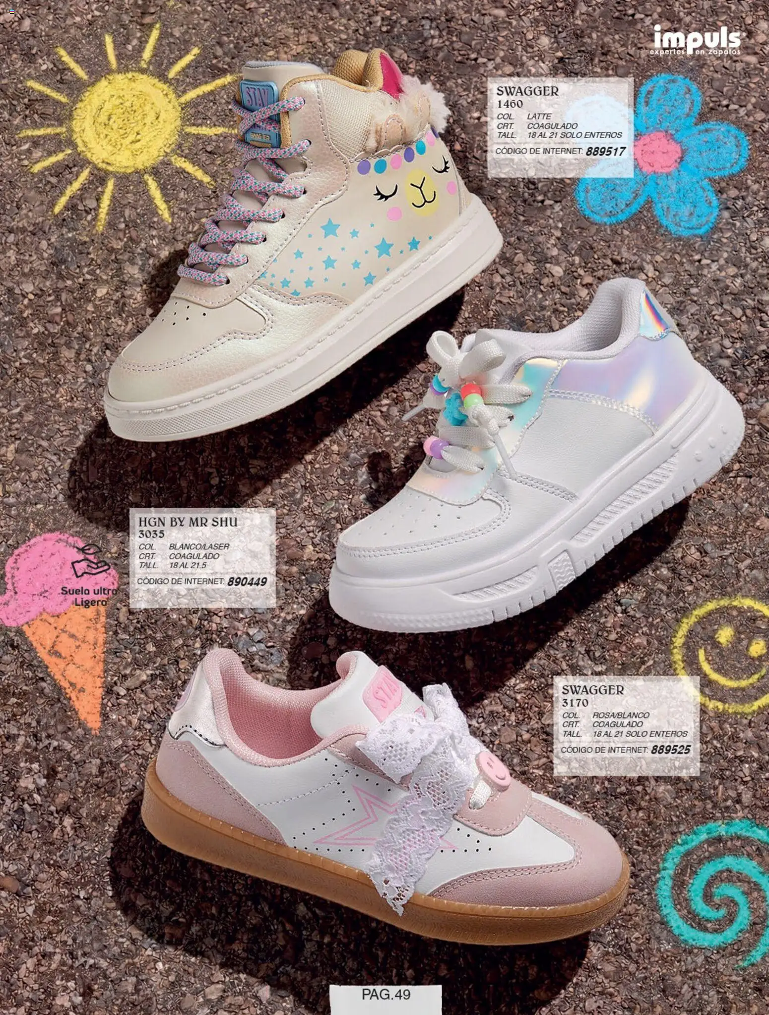 Nuevas ofertas de Impuls válidas en toda la República Mexicana desde el 01/07/2026. ¡Encuentra las mejores ofertas en Impuls catálogo Niña! | Página: 51 | Productos: Zapatos