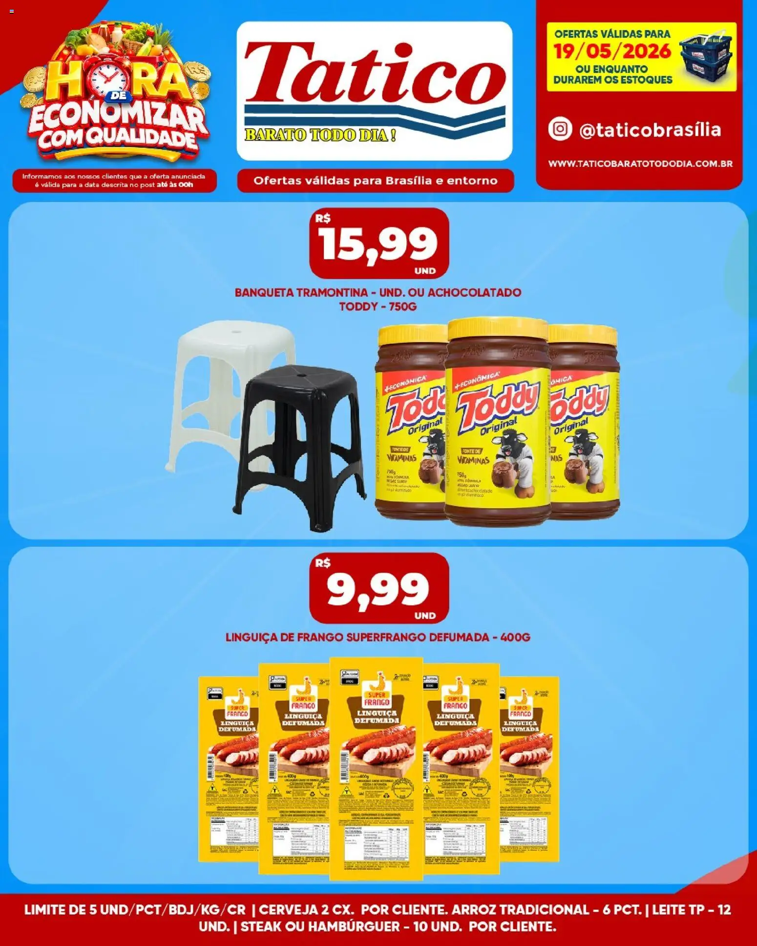 Tatico Folheto - válido de 19.05.2026 | Página: 11 | Produtos: Achocolatado, Leite, Cerveja, Frango