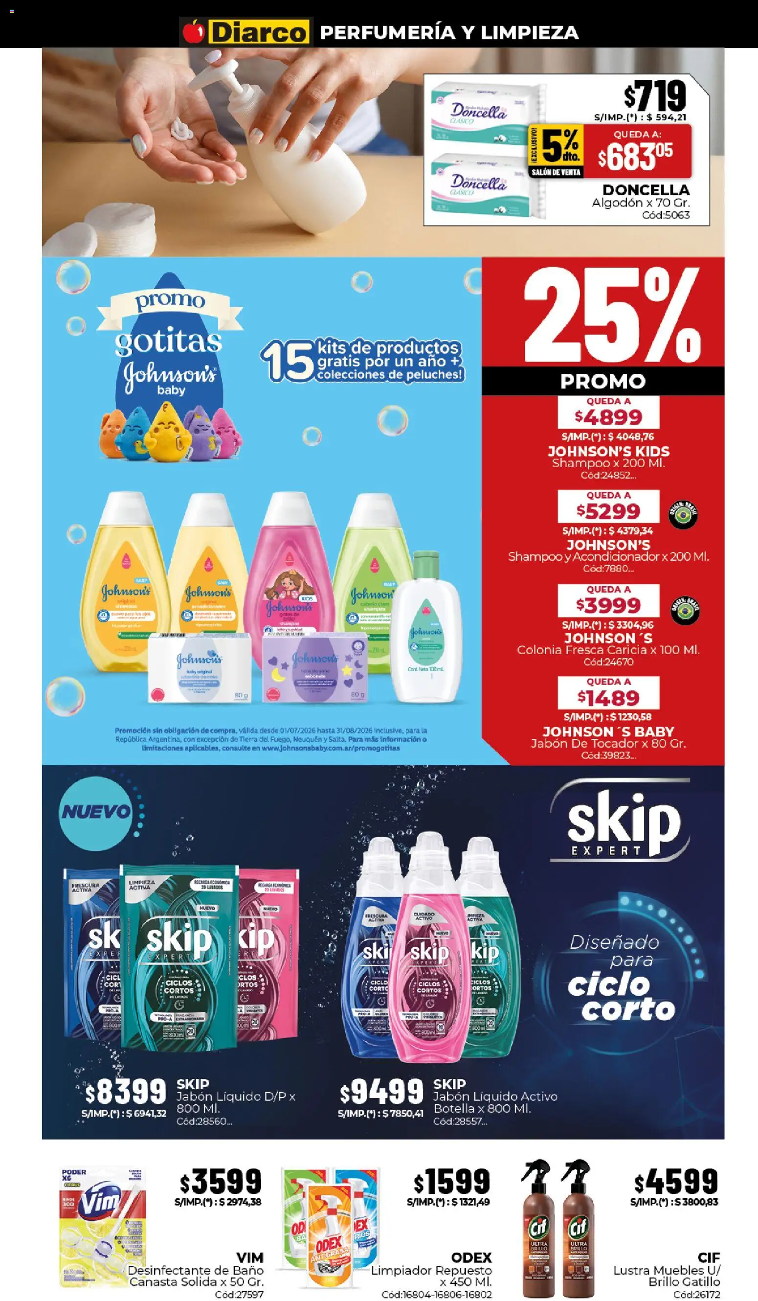 Diarco ofertas │ válido desde el 20/07/2026 | Página: 15 | Productos: Antigrasa, Botella, Baño, Jabón