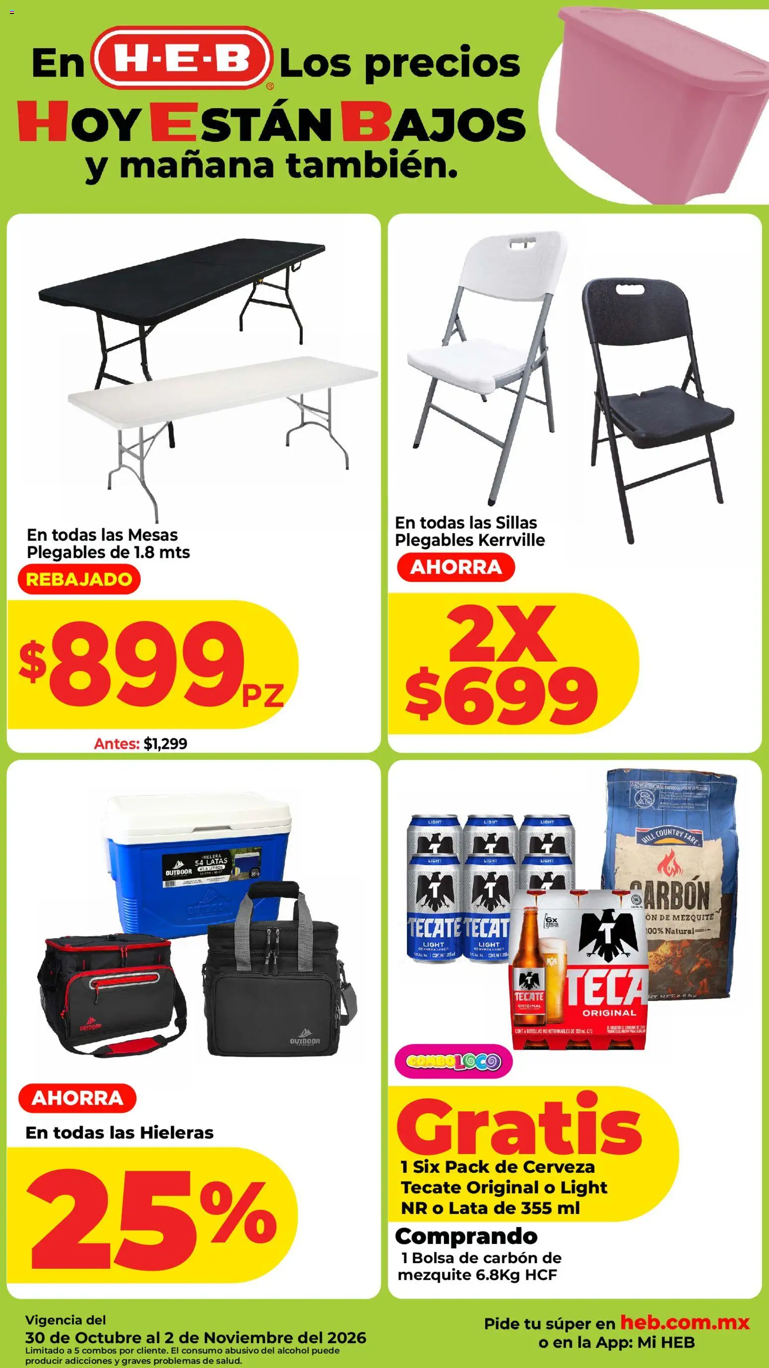 Nuevas ofertas de H-E-B válidas en toda la República Mexicana desde el 30/10/2026. ¡Encuentra las mejores ofertas en H-E-B folleto! | Página: 15