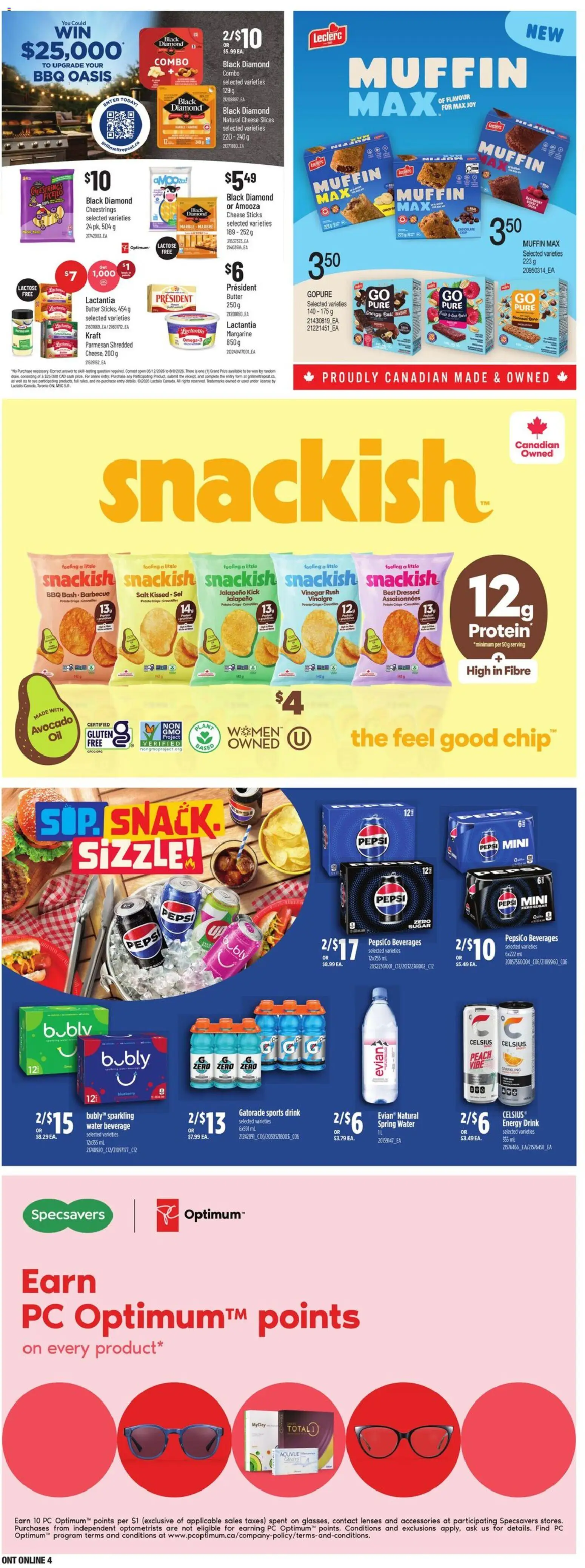 Loblaws flyer valid from Jul 9, 2026 | Page: 14 | Products: PC, Butter, Cheese