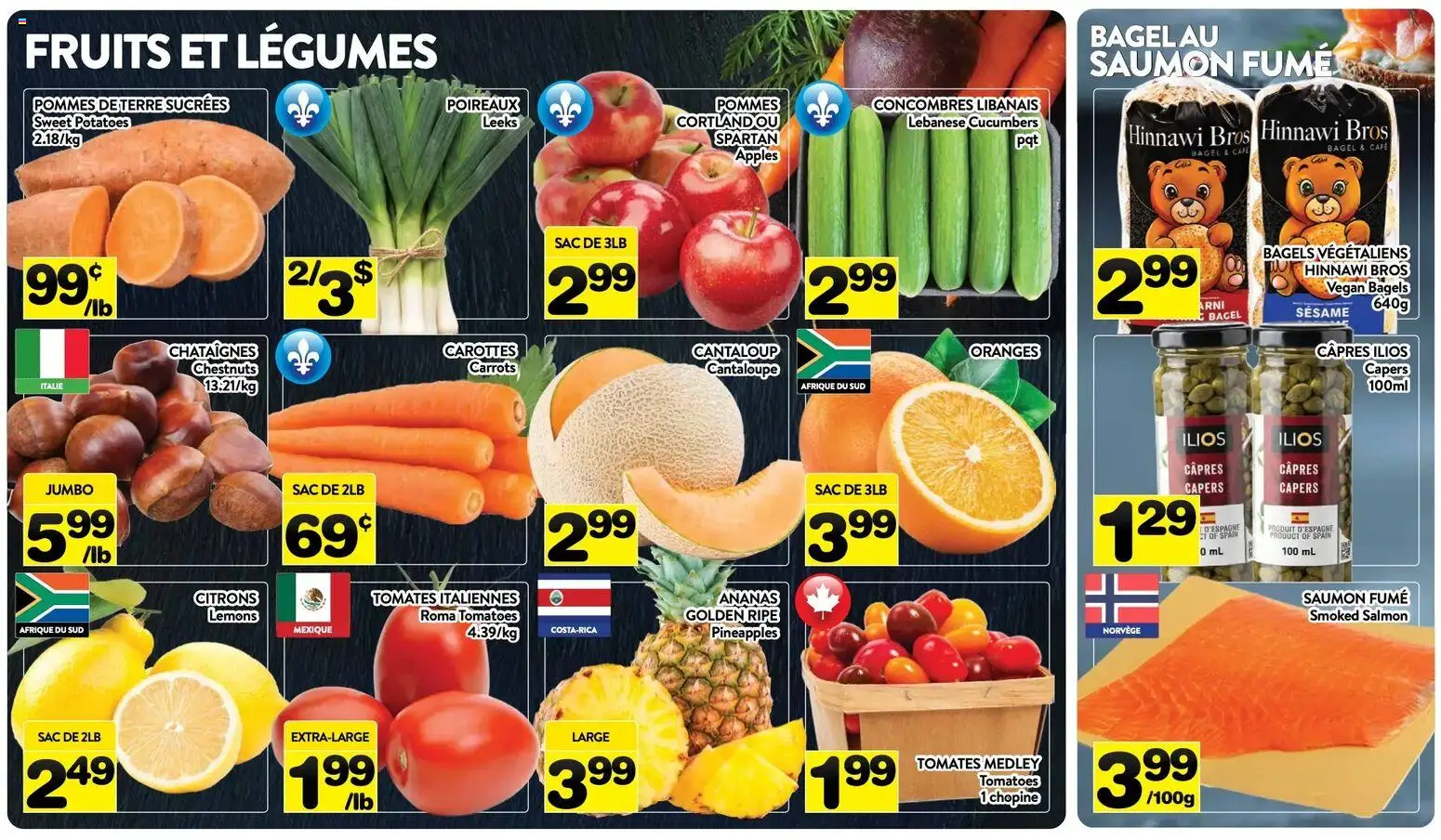 Pa Supermarché flyer valid from Oct 5, 2026 | Page: 2 | Products: Lemons, Carrots, Legumes, Sesame