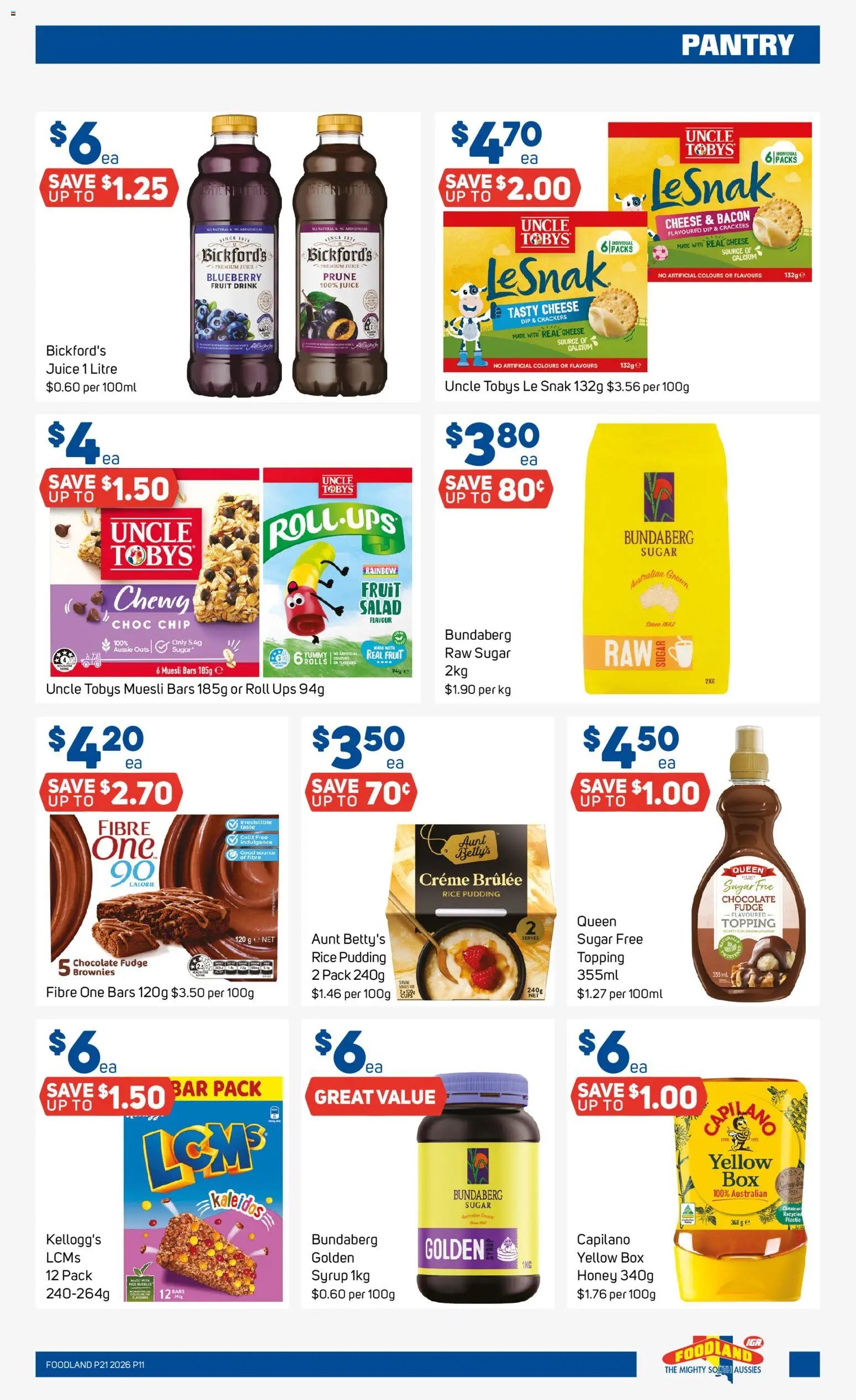 Foodland catalogue - valid from 20.05.2026 | Page: 11 | Products: Box, Pudding, Salad, Sugar