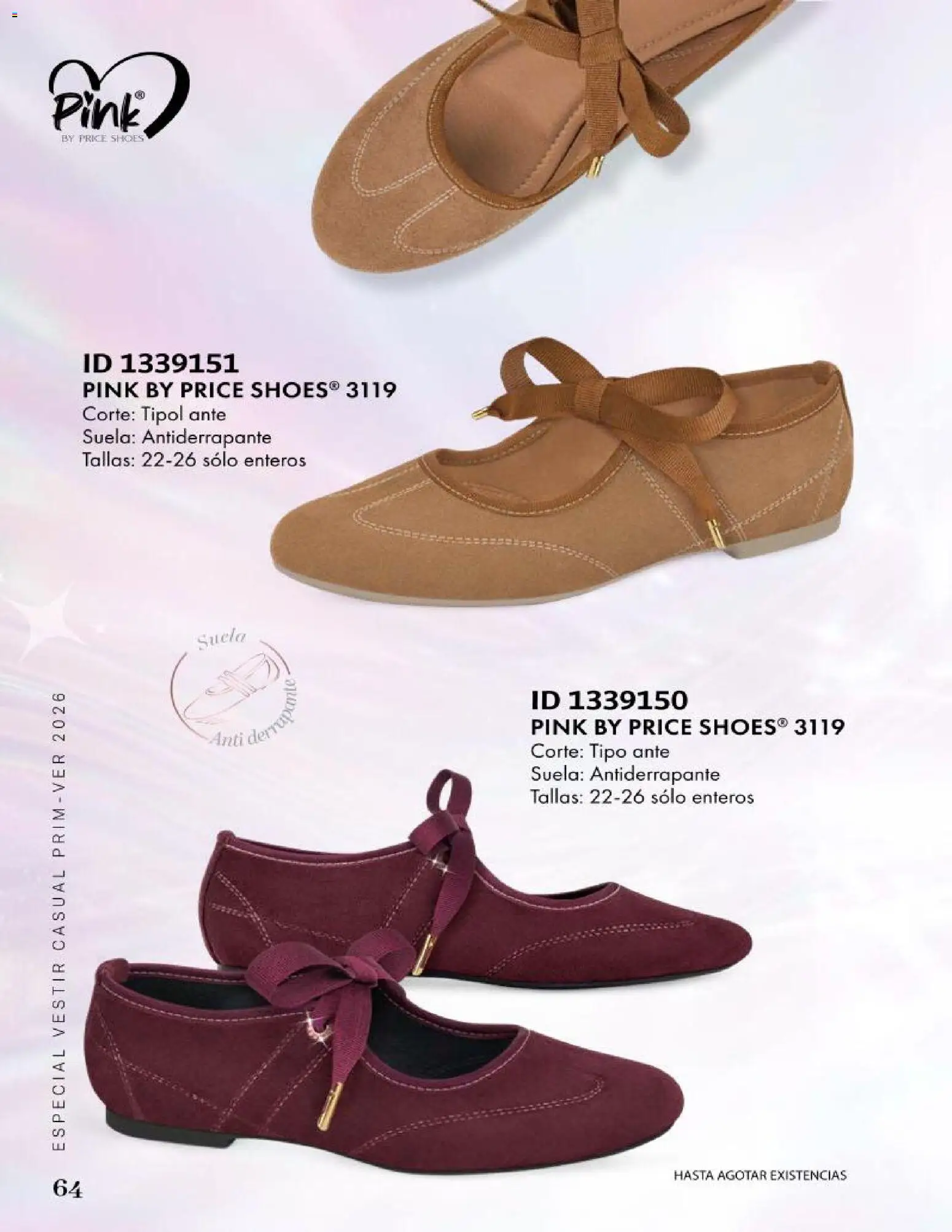 Nuevas ofertas de Price Shoes válidas en toda la República Mexicana desde el 09.05.2026. ¡Encuentra las mejores ofertas en Price Shoes catálogo Especial Vestir! | Página: 64