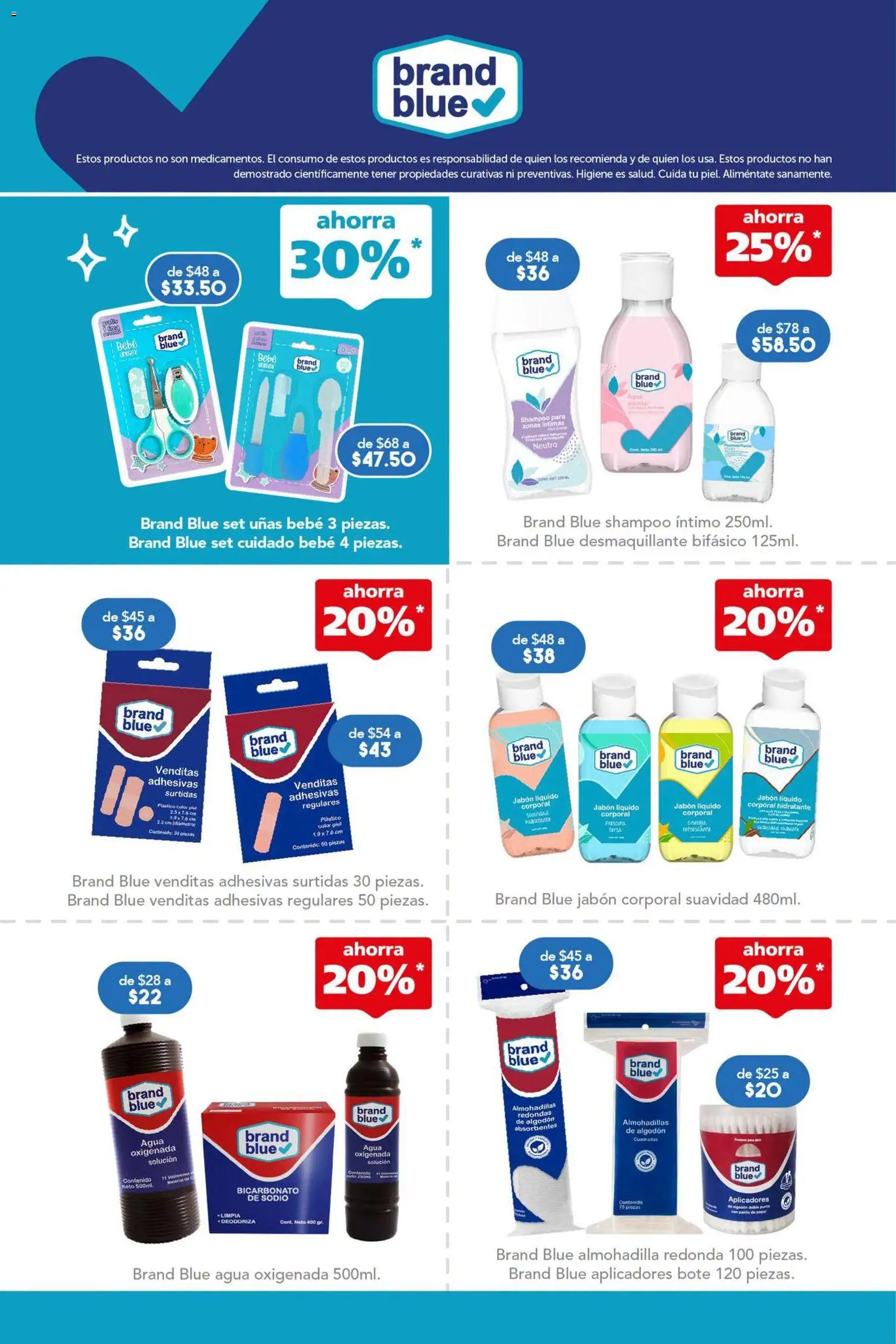 Nuevas ofertas de Farmacia San Pablo válidas en toda la República Mexicana desde el 06/09/2026. ¡Encuentra las mejores ofertas en Farmacia San Pablo catálogo! | Página: 11 | Productos: Jabón líquido, Agua oxigenada, Algodón, Jabón