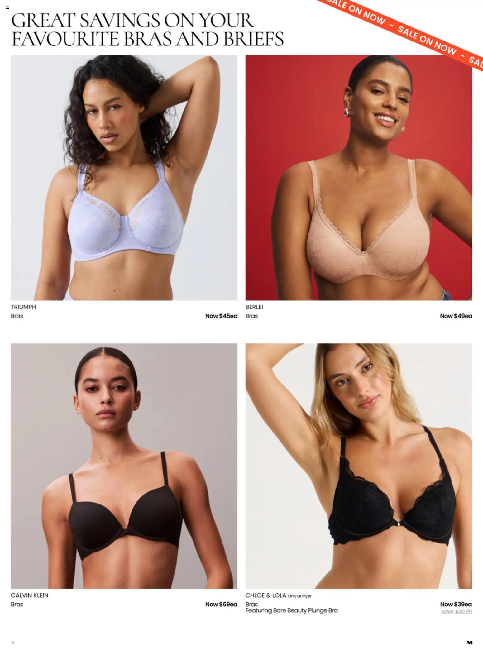Myer catalogue - valid from 09/09/2026 | Page: 15 | Products: Bra, Briefs