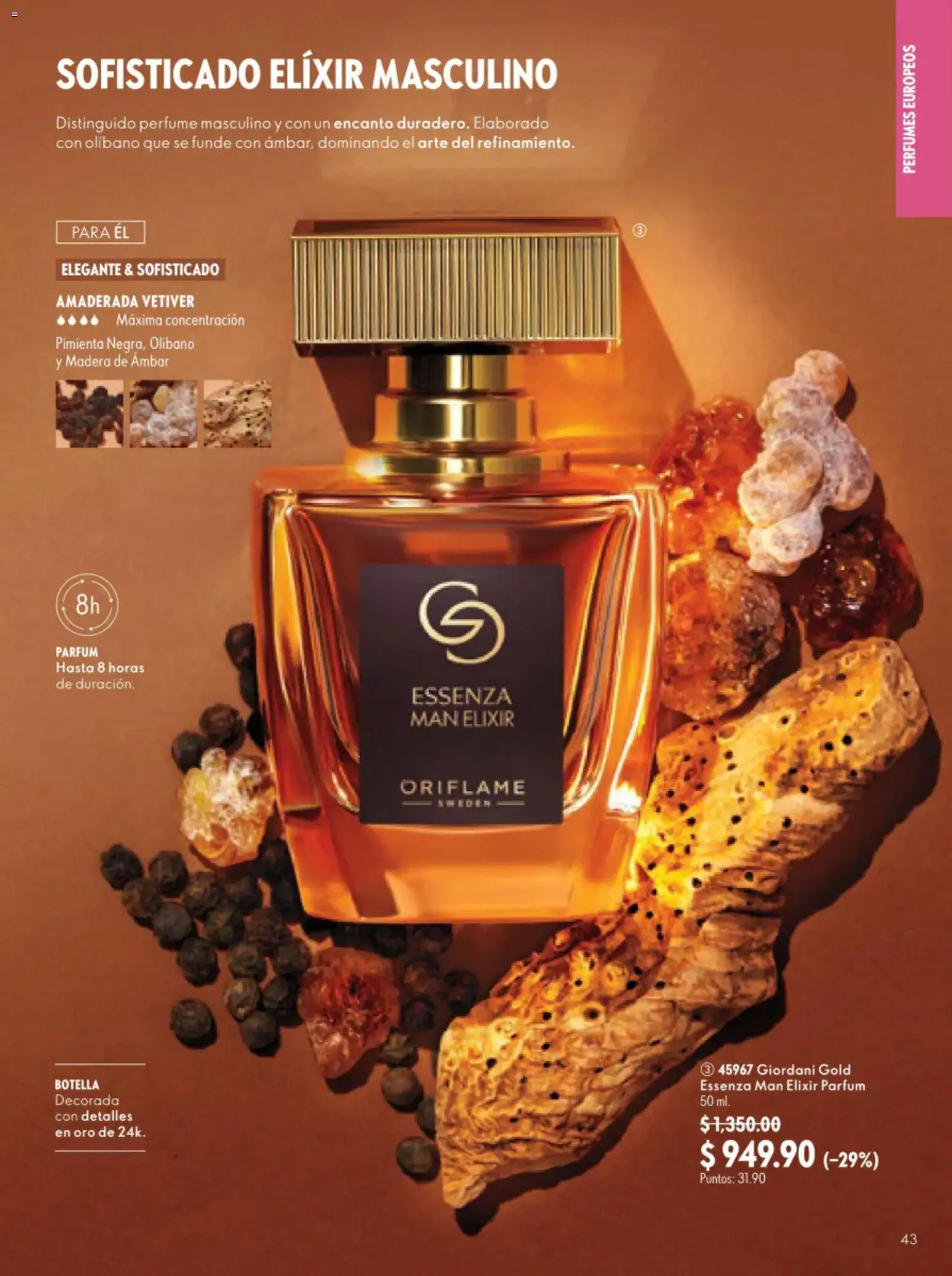 Nuevas ofertas de Oriflame válidas en toda la República Mexicana desde el 11/07/2026. ¡Encuentra las mejores ofertas en Oriflame campaña 10 2026! | Página: 43 | Productos: Pimienta, Botella, Perfume