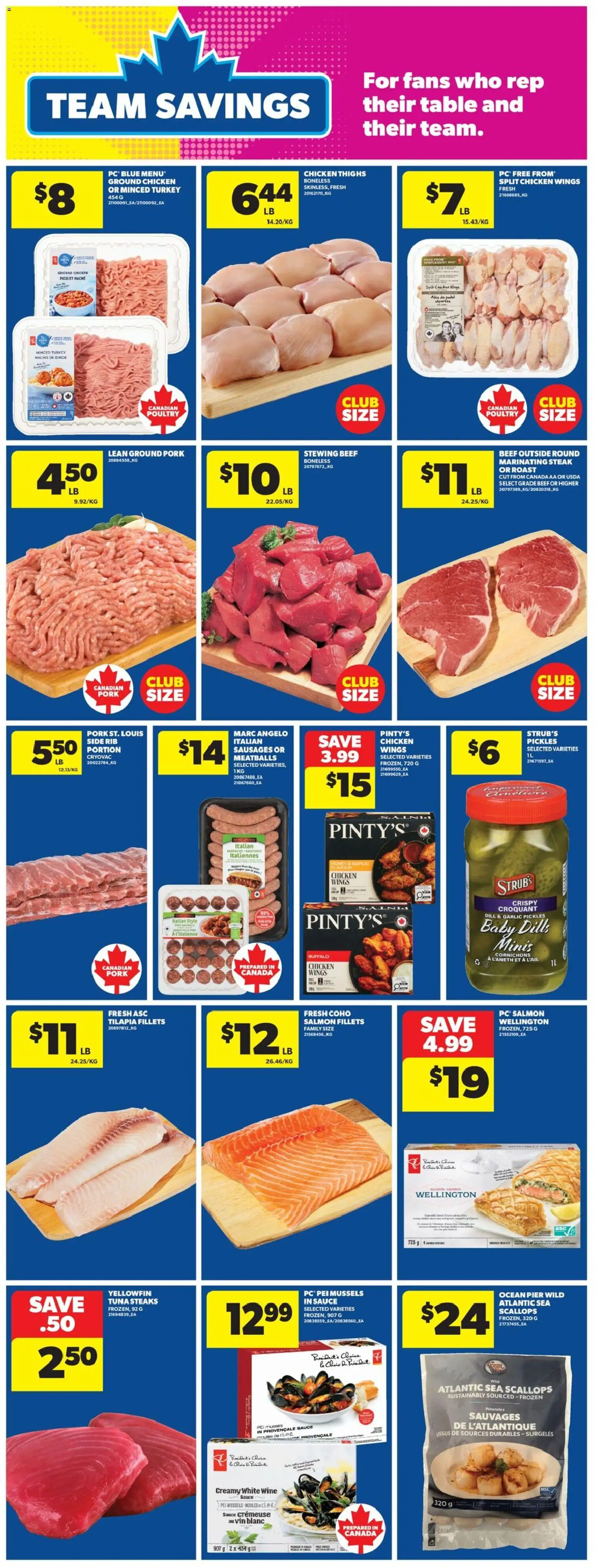 Real Canadian Superstore flyer valid from Jul 2, 2026 | Page: 14 | Products: Chicken wings, Turkey, Chair, Wine