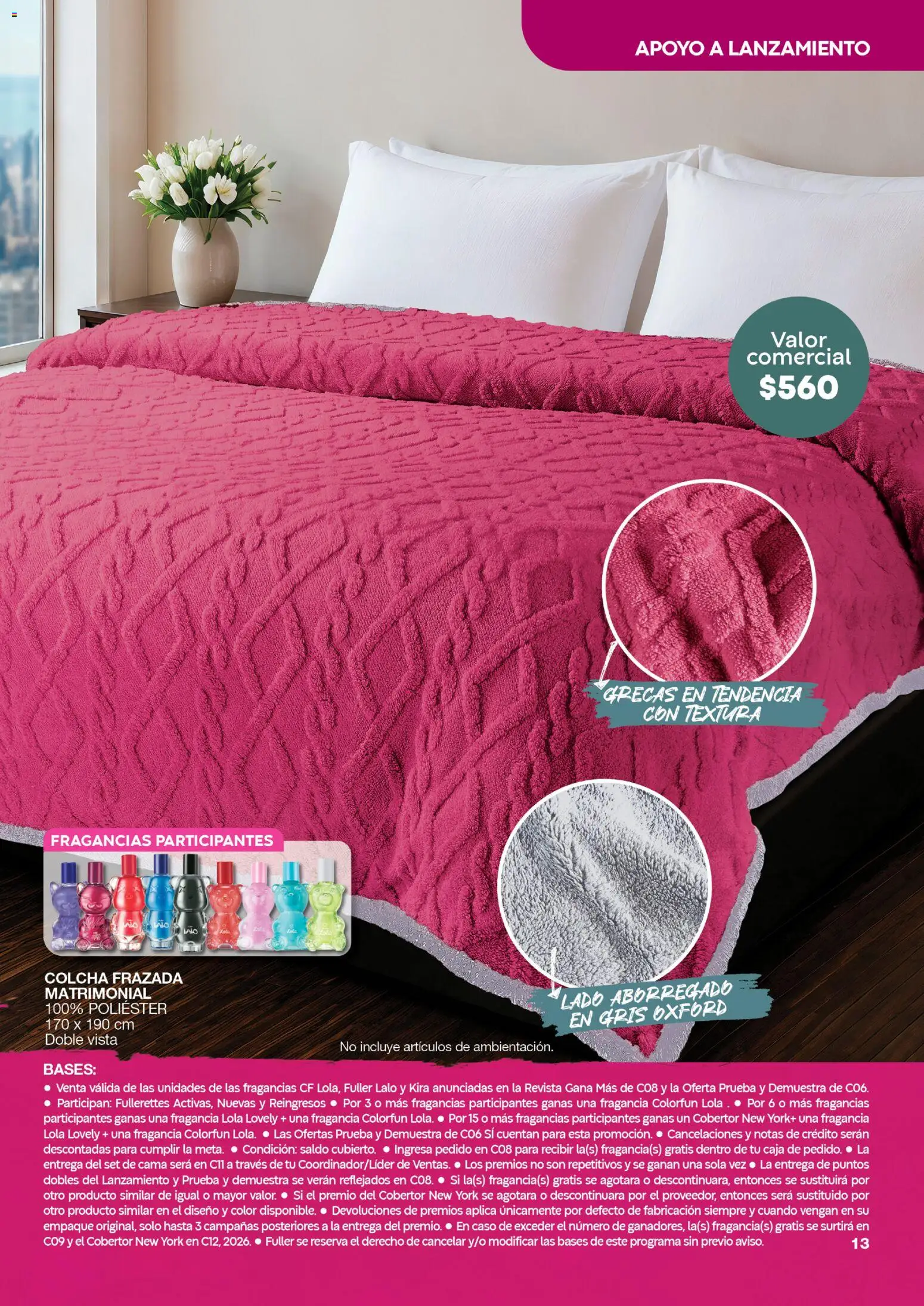 Nuevas ofertas de Fuller válidas en toda la República Mexicana desde el 22/07/2026. ¡Encuentra las mejores ofertas en Fuller Gana Más 8 2026! | Página: 13 | Productos: Cobertor, Cama, Caja, Fragancia