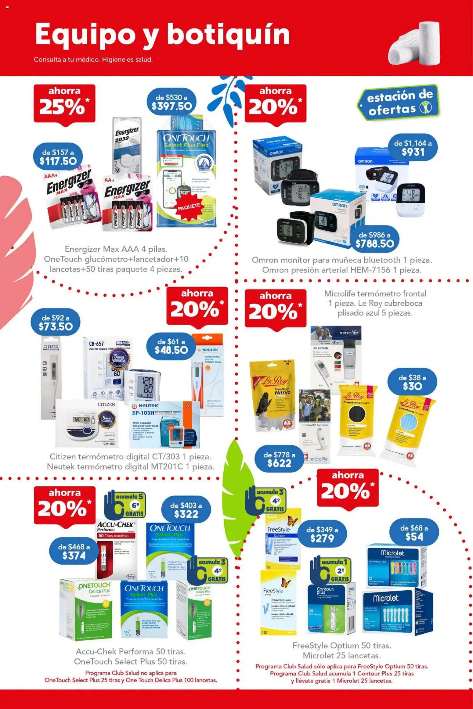 Nuevas ofertas de Farmacia San Pablo válidas en toda la República Mexicana desde el 05/07/2026. ¡Encuentra las mejores ofertas en Farmacia San Pablo catálogo! | Página: 16 | Productos: Guantes, Agua, Monitor, Cubrebocas