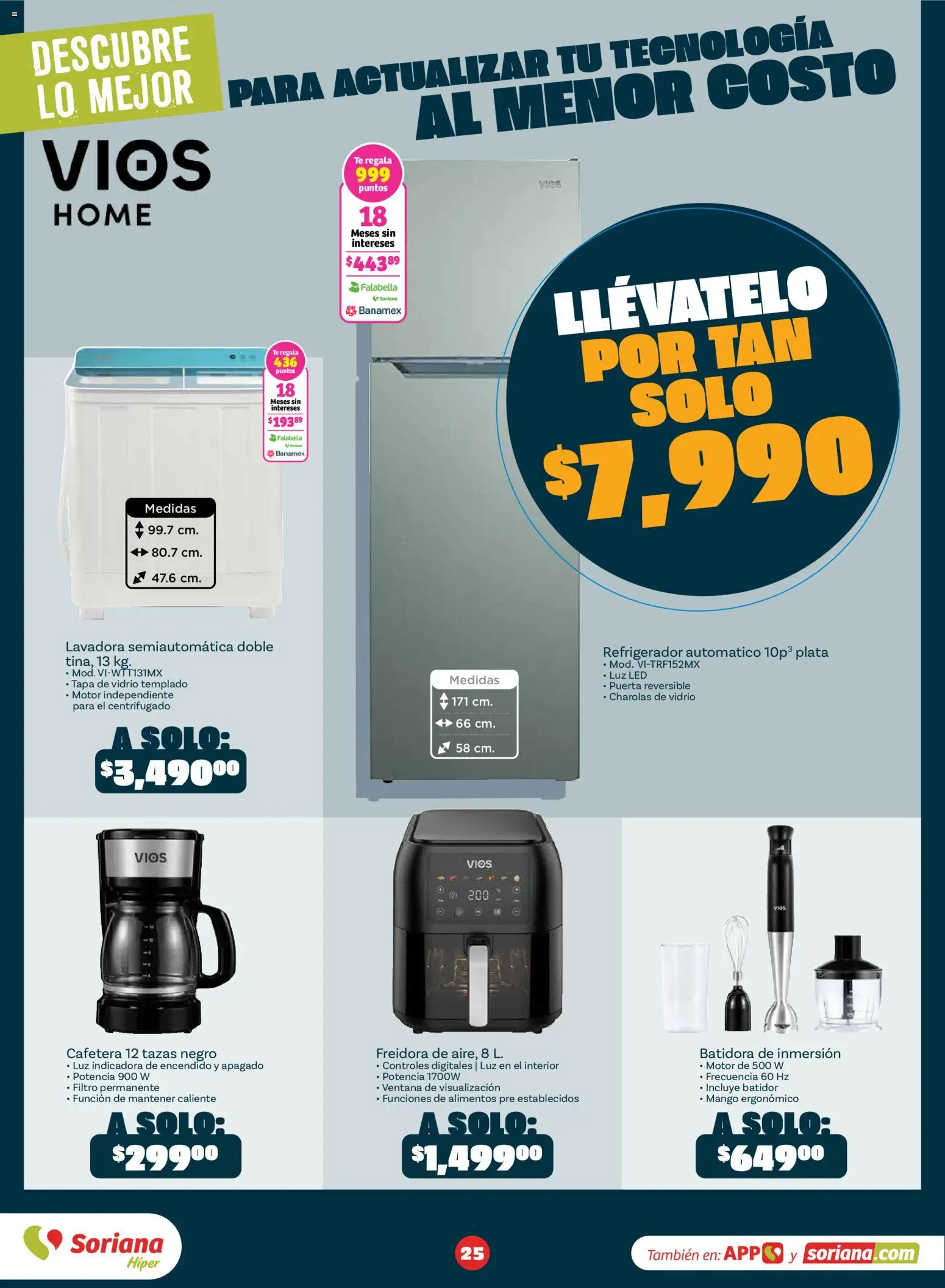 Nuevas ofertas de Soriana válidas en toda la República Mexicana desde el 31/08/2026. ¡Encuentra las mejores ofertas en Soriana Descubre lo mejor al mejor precio Híper Nacional! | Página: 26 | Productos: Luz LED, Mango, Alimentos, Cafetera