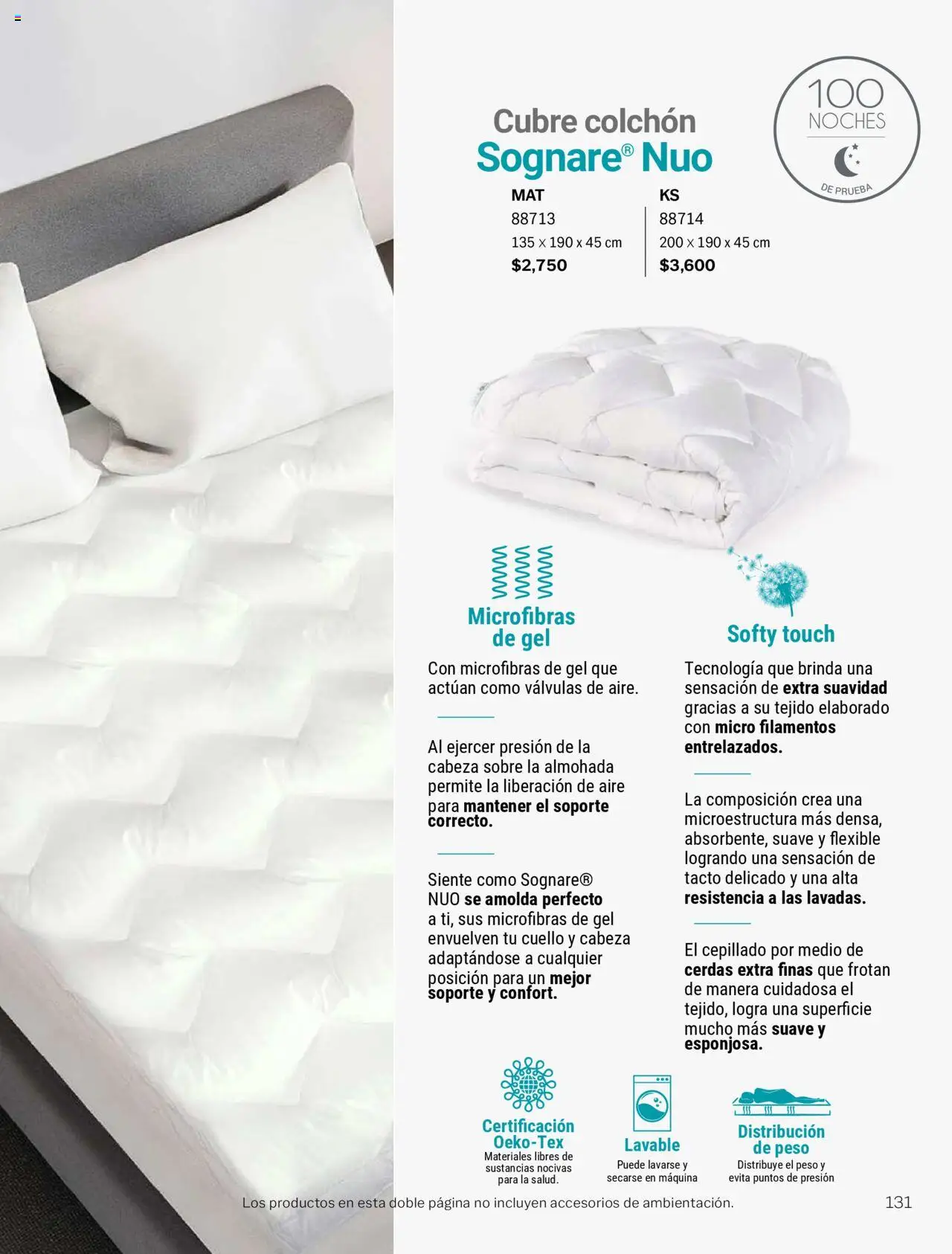 Nuevas ofertas de Vianney válidas en toda la República Mexicana desde el 15/08/2025. ¡Encuentra las mejores ofertas en Vianney - Catálogo Invierno! | Página: 133 | Productos: Flexible, Colchón, Almohada, Sobre