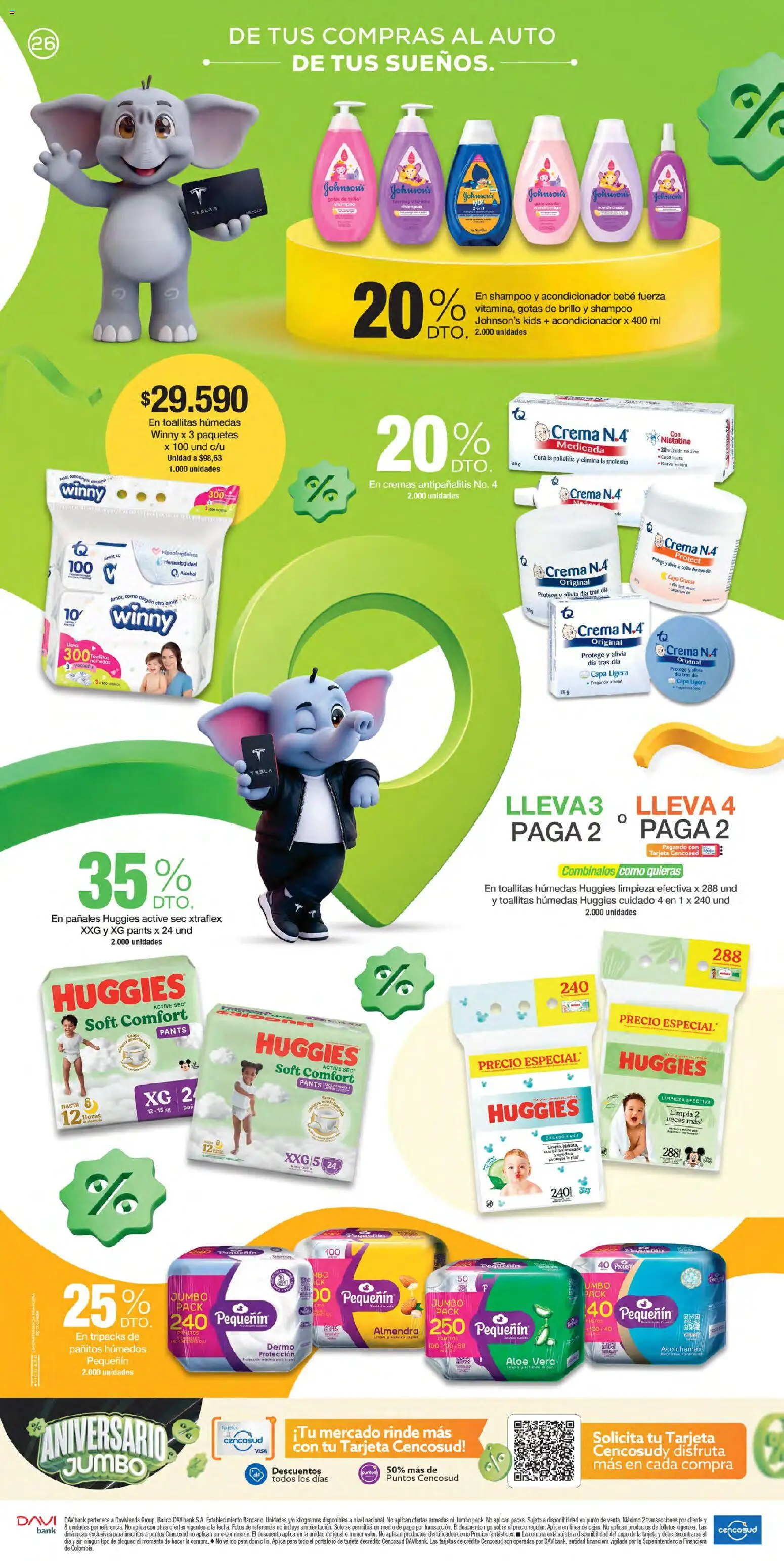 Jumbo revista - valida desde el 24/09/2026 | Página: 26 | Productos: Brillo, Acondicionador, Pañales, Aloe vera
