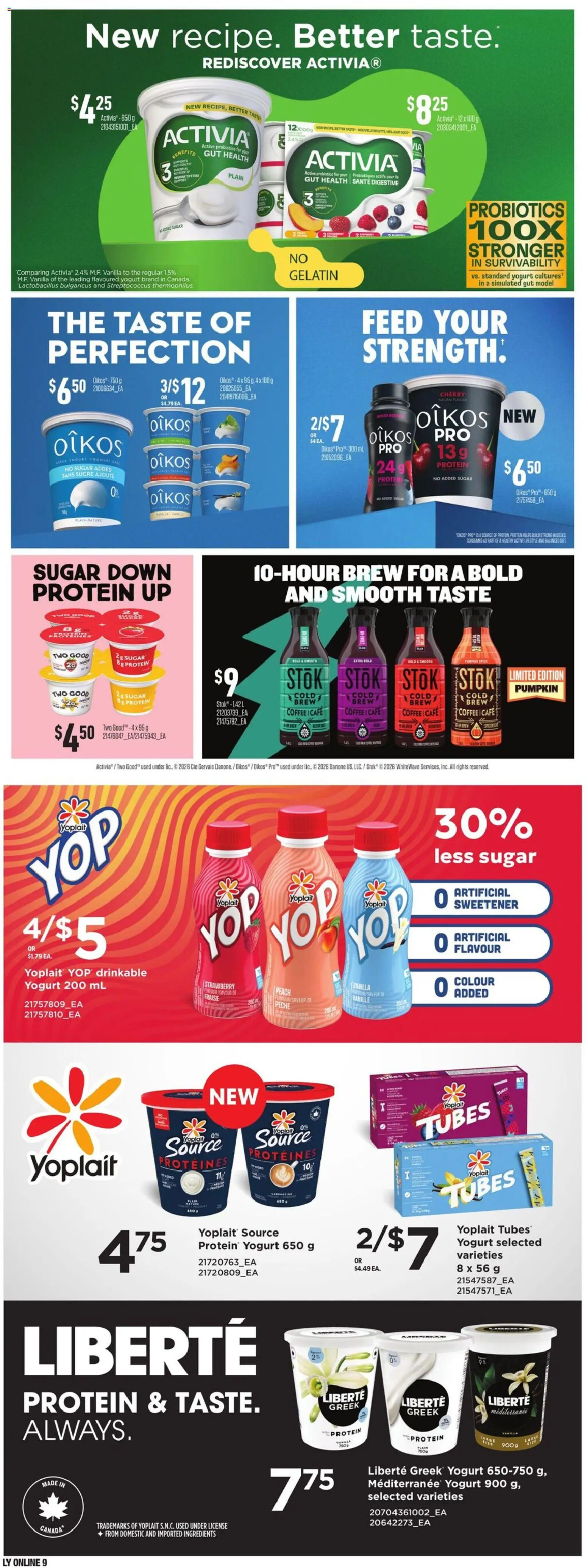 Loblaws flyer valid from Oct 1, 2026 | Page: 17 | Products: Sugar, Vanilla, Yogurt, Coffee