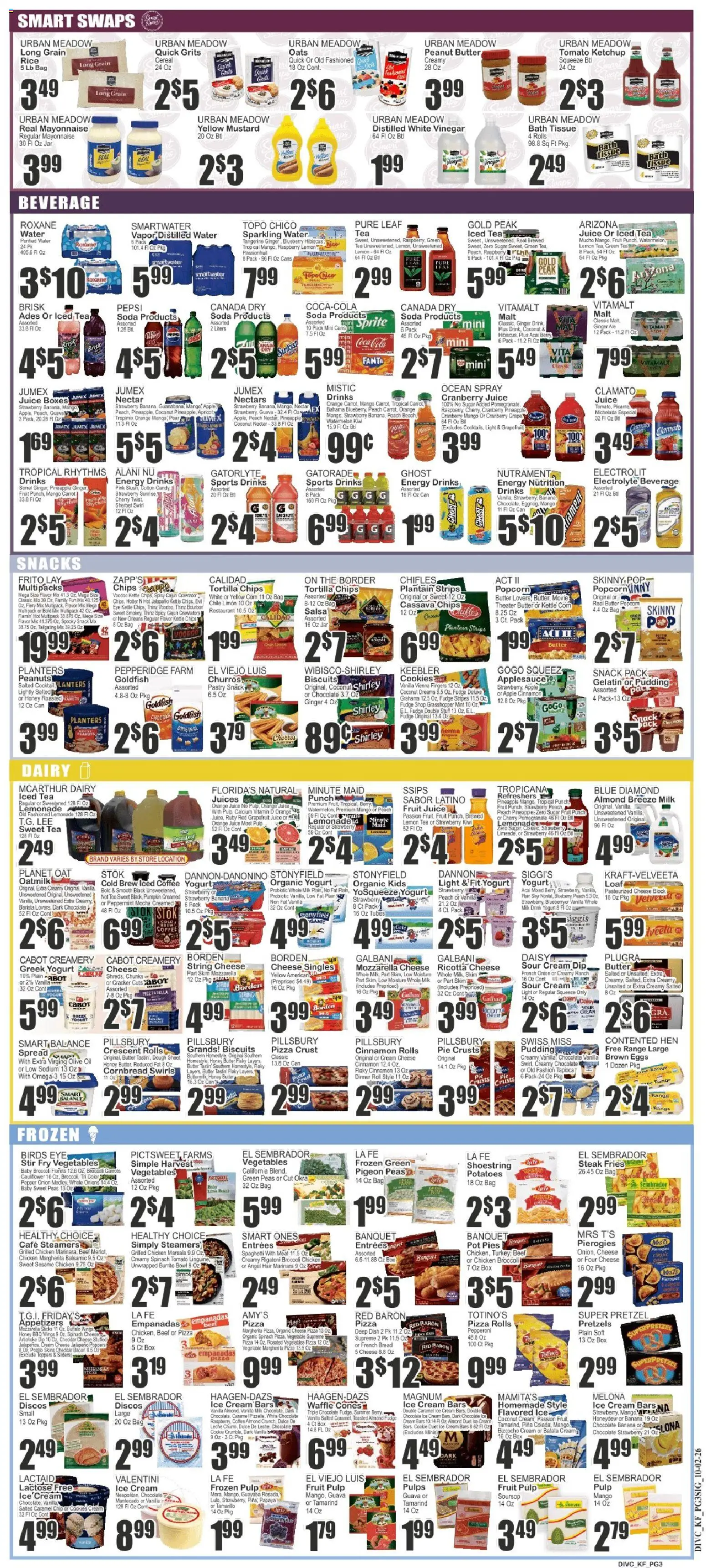 Food Universe Weekly Ad - valid from 10/02/2026 | Page: 3 | Products: Popcorn, Pineapple, Cream, Fanta