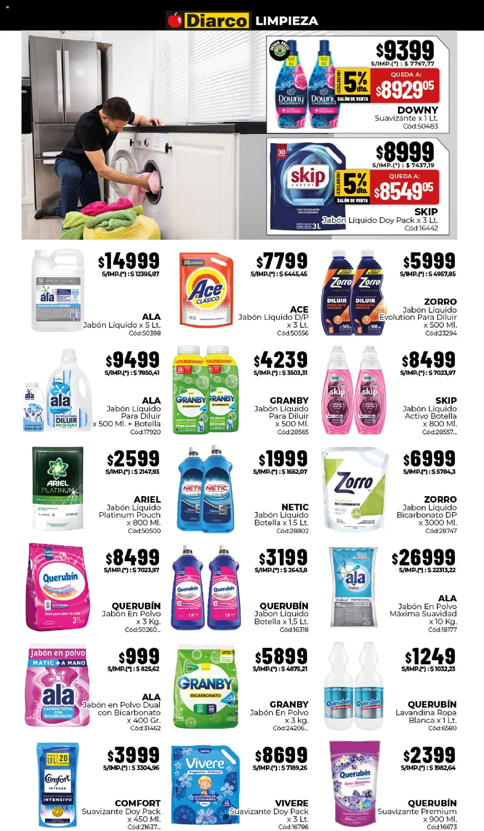 Diarco - Ofertas Gba │ válido desde el 06/07/2026 | Página: 17 | Productos: Polvo, Jabón en polvo, Ropa, Pala