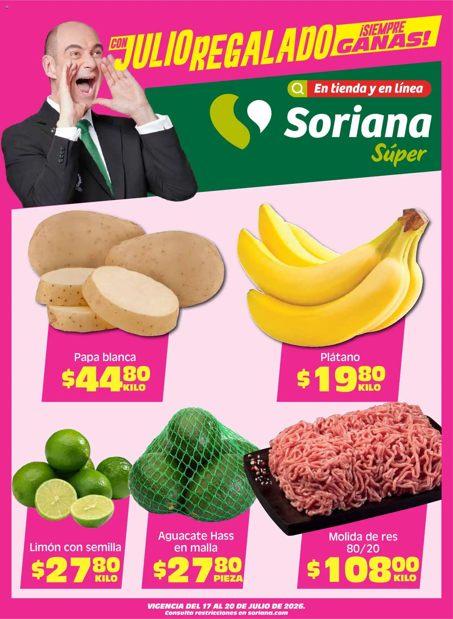 SORIANA ofertas hoy de 17/07/2026 catalogue cover