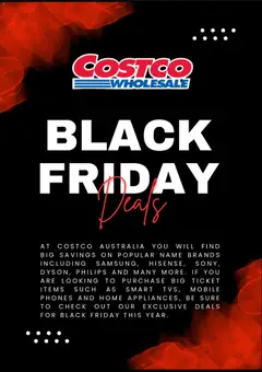 Preview of Costco Black Friday Notice - valid from 20/10/2026