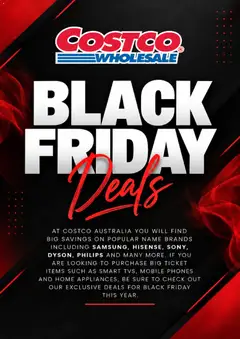 Preview of Costco Black Friday Notice - valid from 20/10/2026